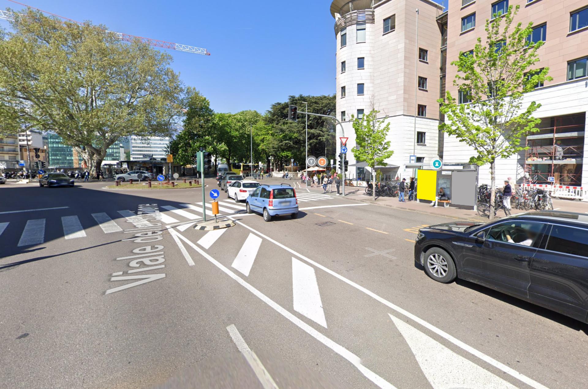 Impianto PENSILINA a Bolzano, in zona Loacker Cafe