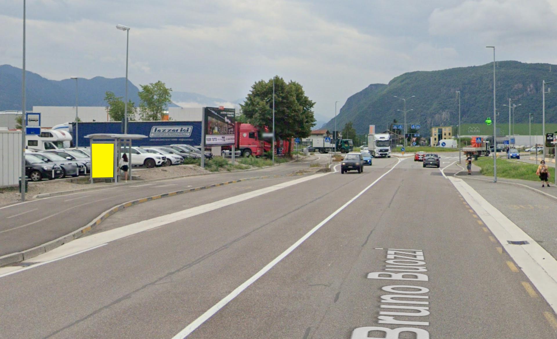 Impianto PENSILINA a Bolzano, in zona McDonald's