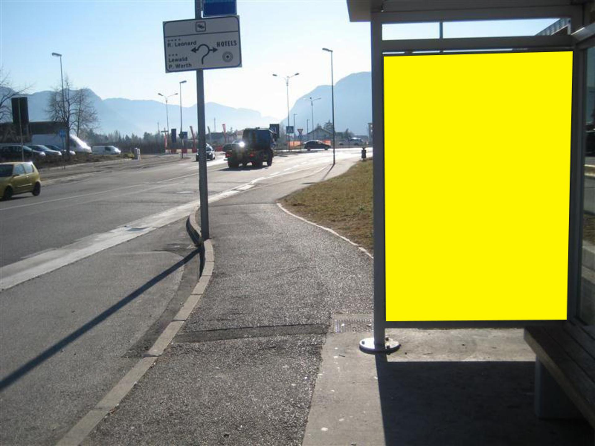 Impianto PENSILINA a Bolzano, in zona McDonald's