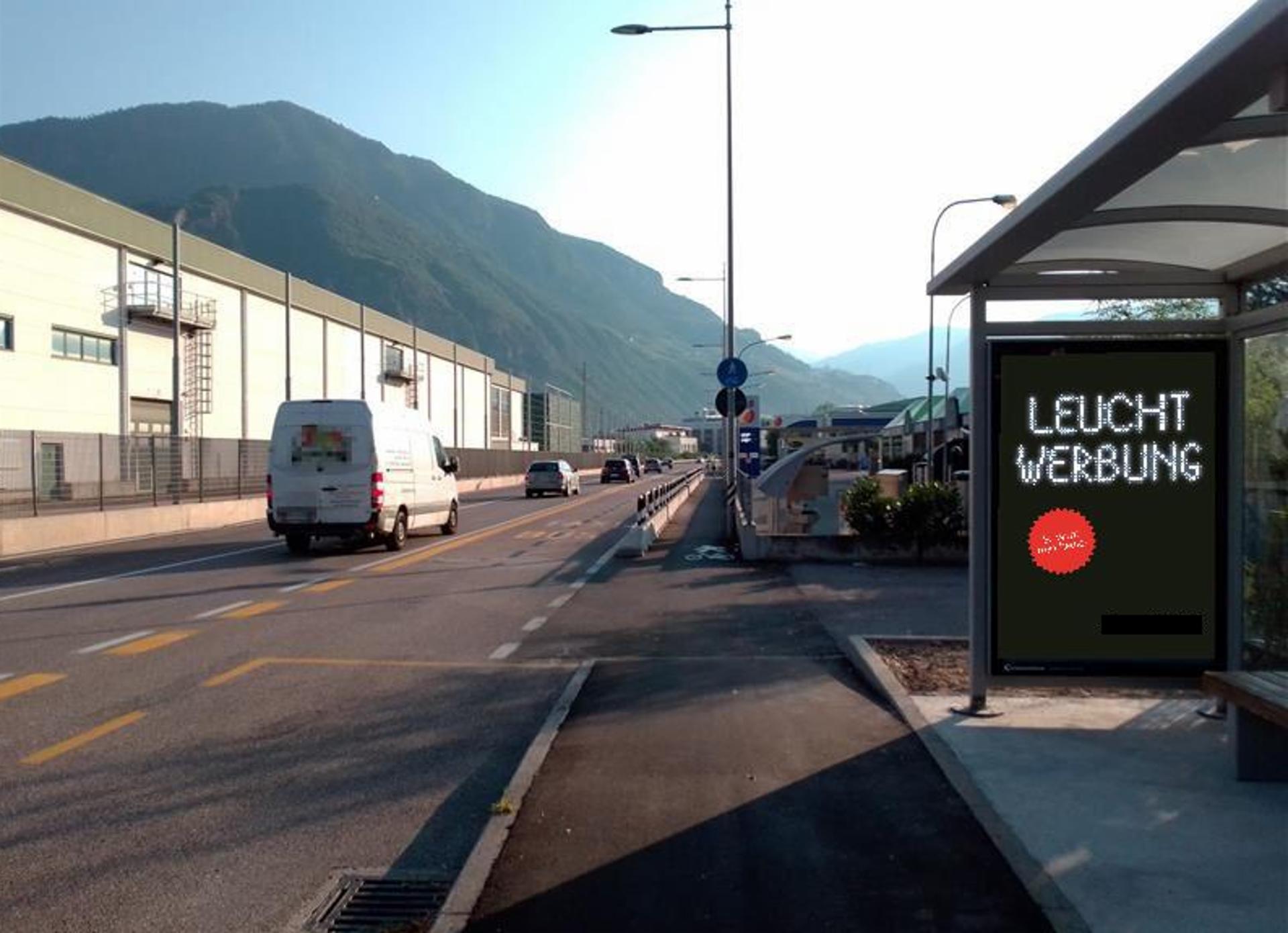 Impianto PENSILINA a Bolzano, in zona Tankstelle - Bar - Distributore