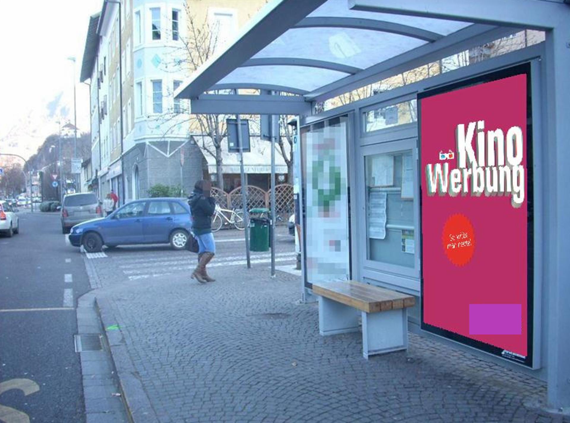 Impianto PENSILINA a Bolzano, in zona Bar Simpaty