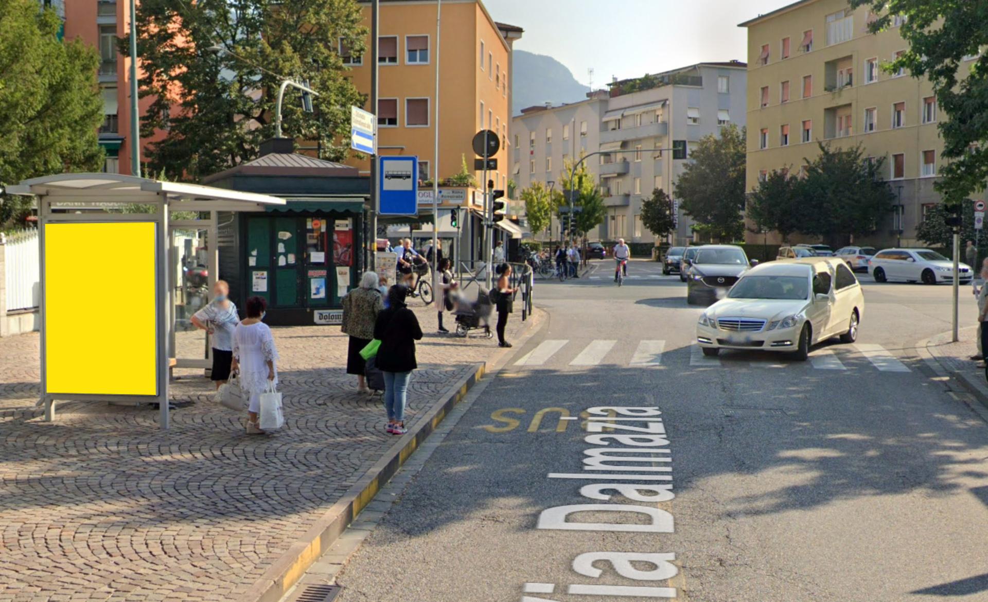Impianto PENSILINA a Bolzano, in zona Pizzeria Angolo Moretti