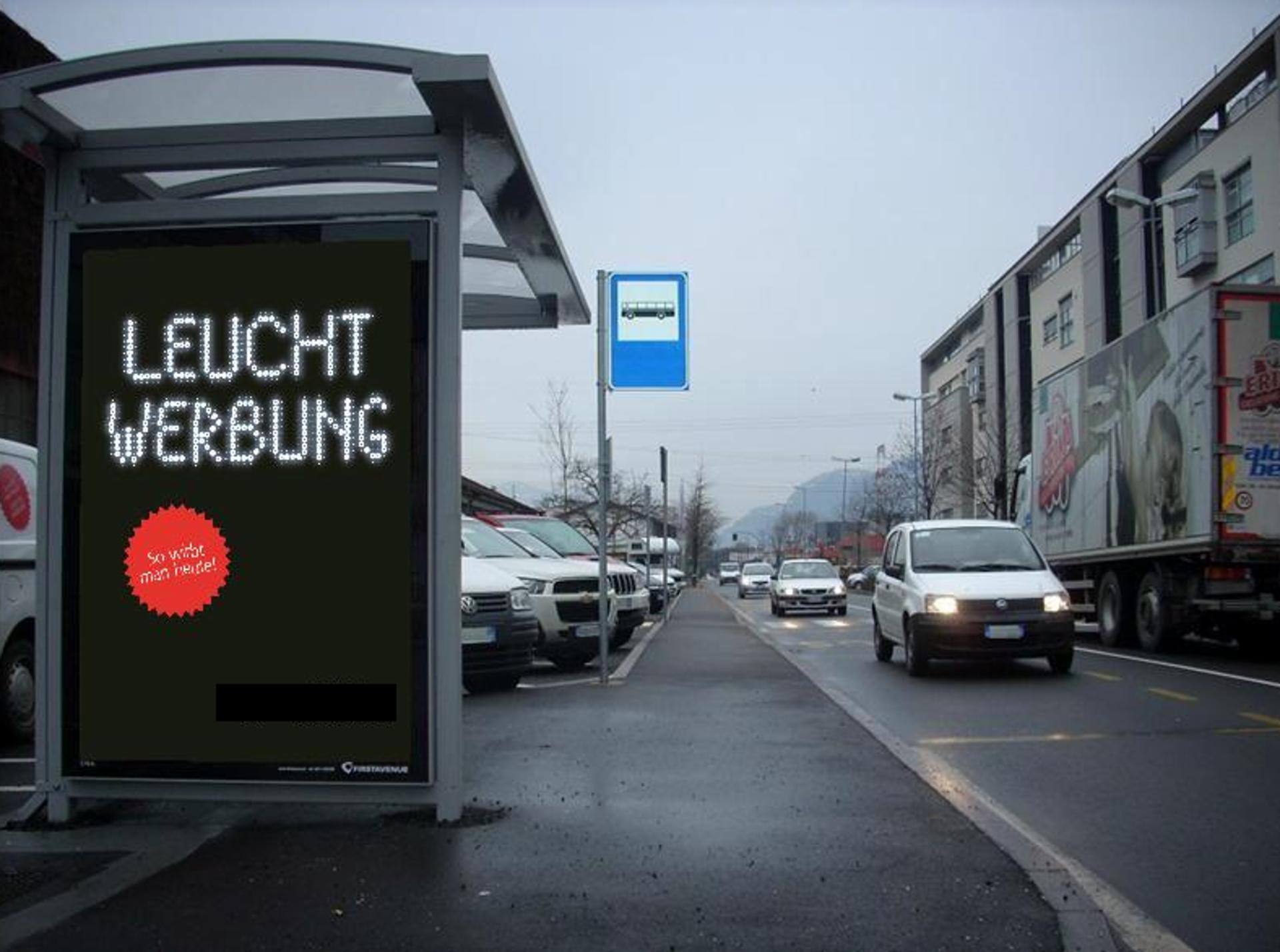 Impianto PENSILINA a Bolzano, in zona H&M