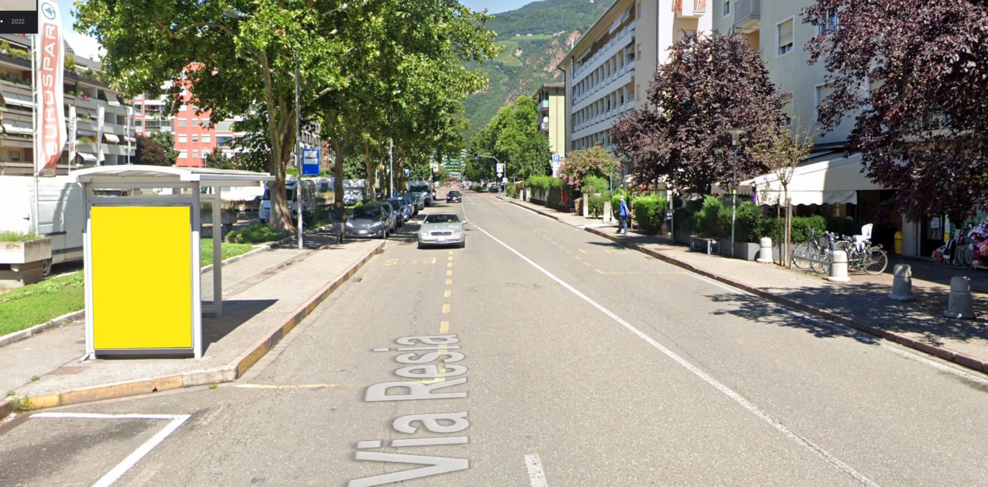 Impianto PENSILINA a Bolzano, in zona Ms. Lin
