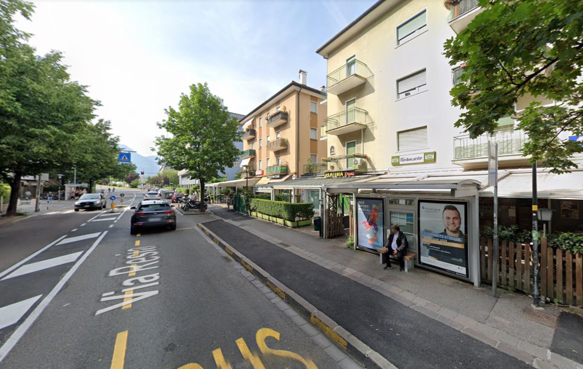 Impianto PENSILINA a Bolzano, in zona Gelateria Dani