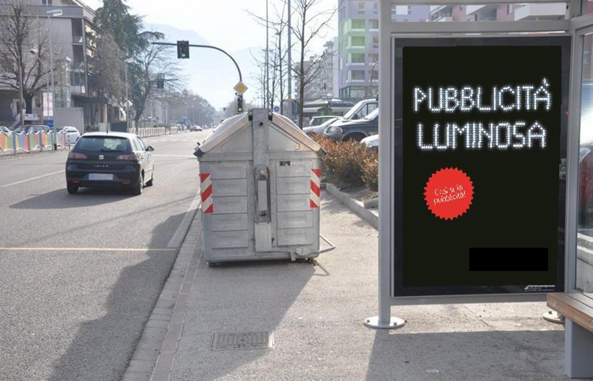 Impianto PENSILINA a Bolzano, in zona Kayi Sushi
