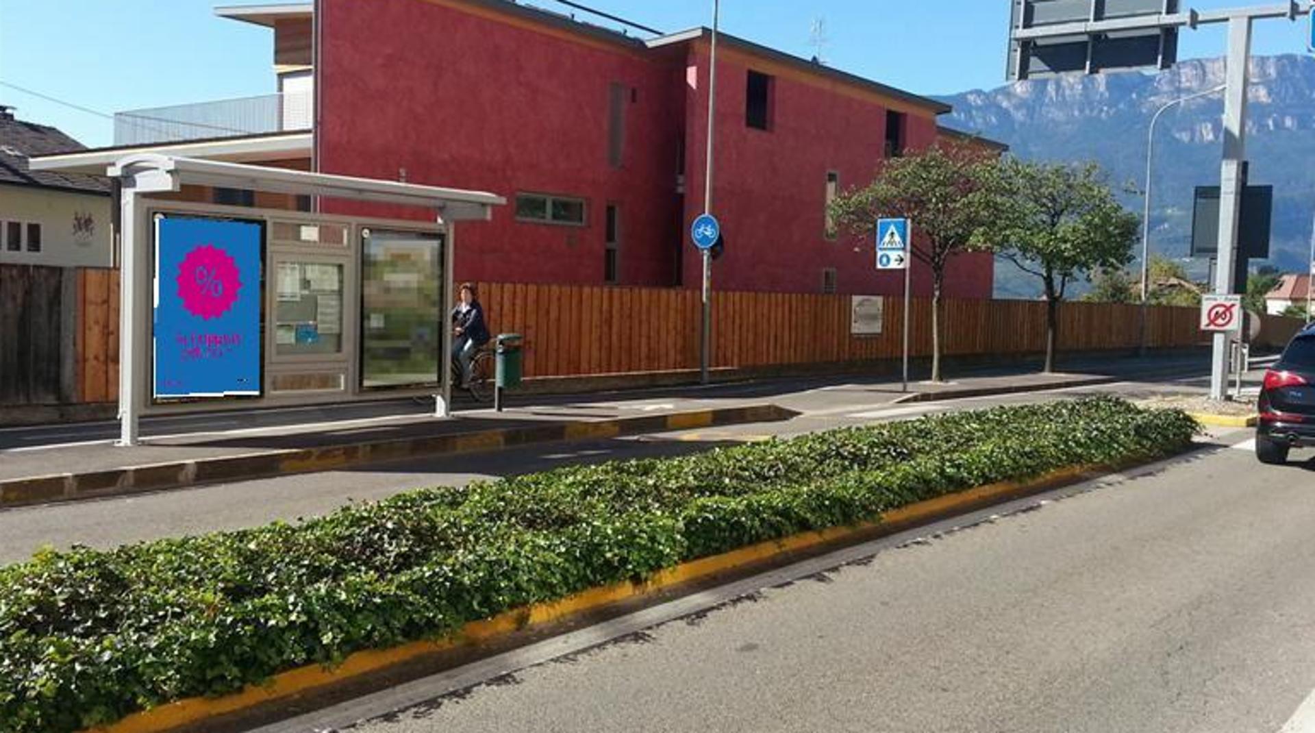 Impianto PENSILINA a Bolzano, in zona Ni Hao - Ciao