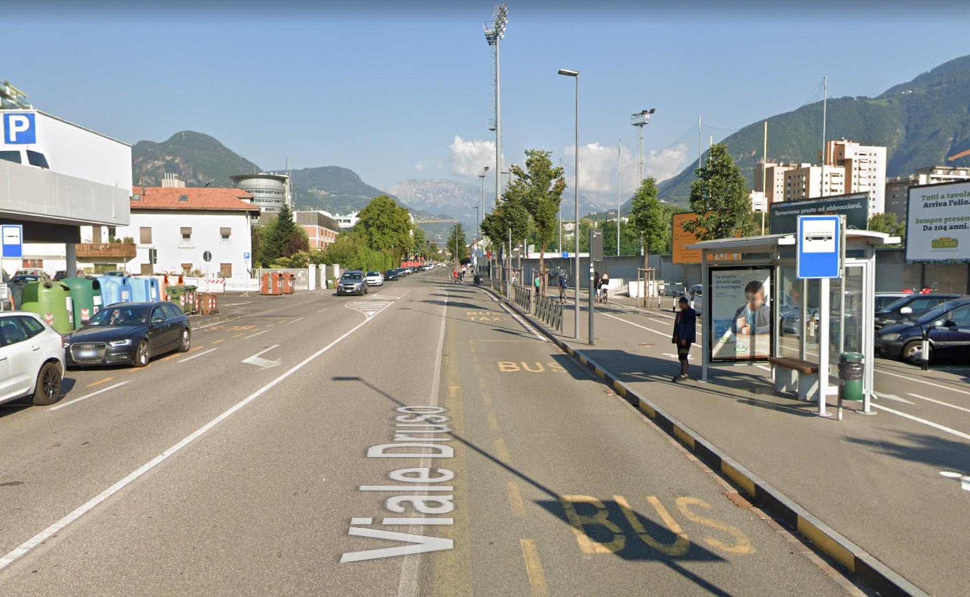 Impianto PENSILINA a Bolzano, in zona Bar Tom