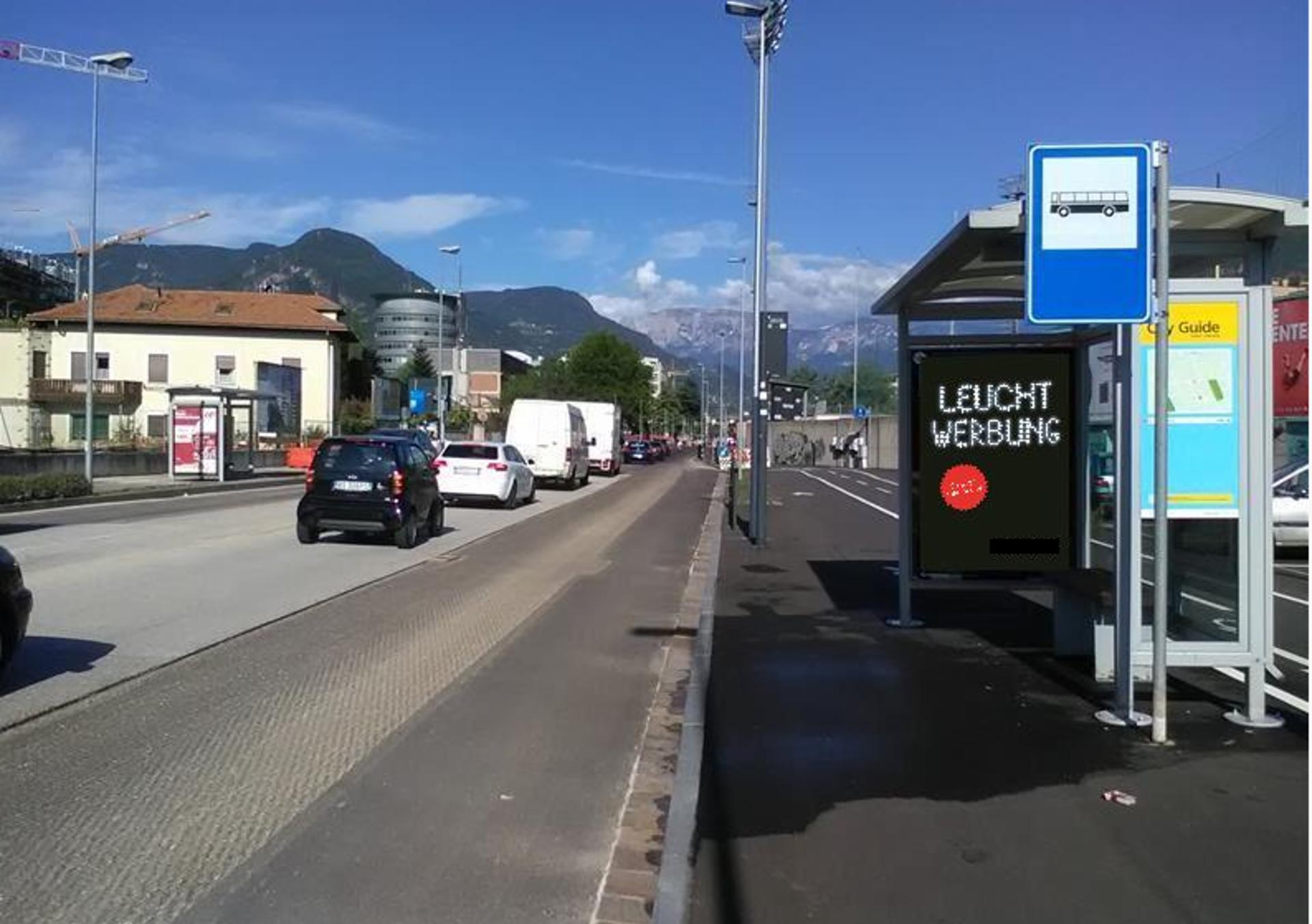 Impianto PENSILINA a Bolzano, in zona Bar Tom