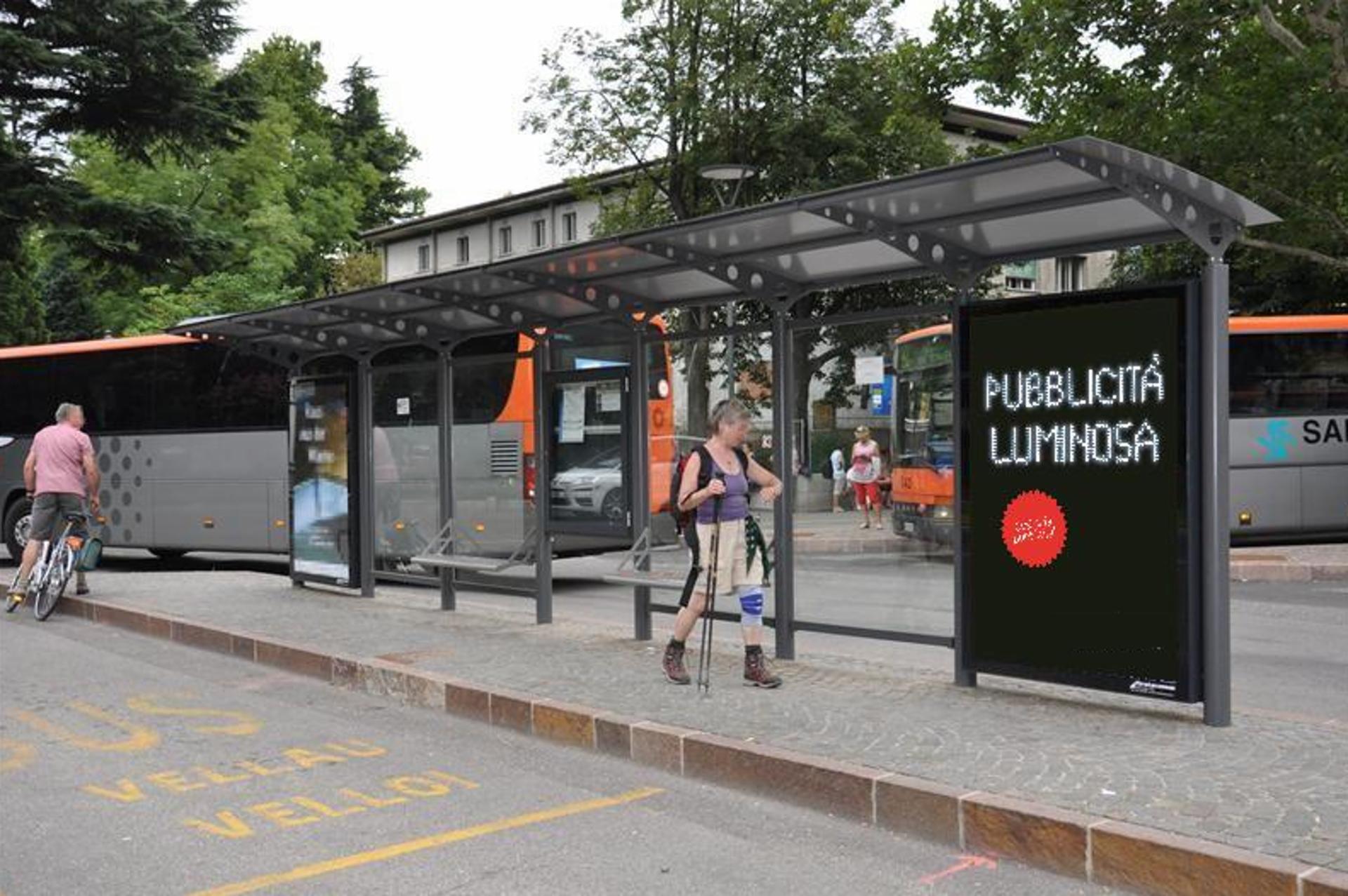Impianto PENSILINA a Merano, in zona Würstel