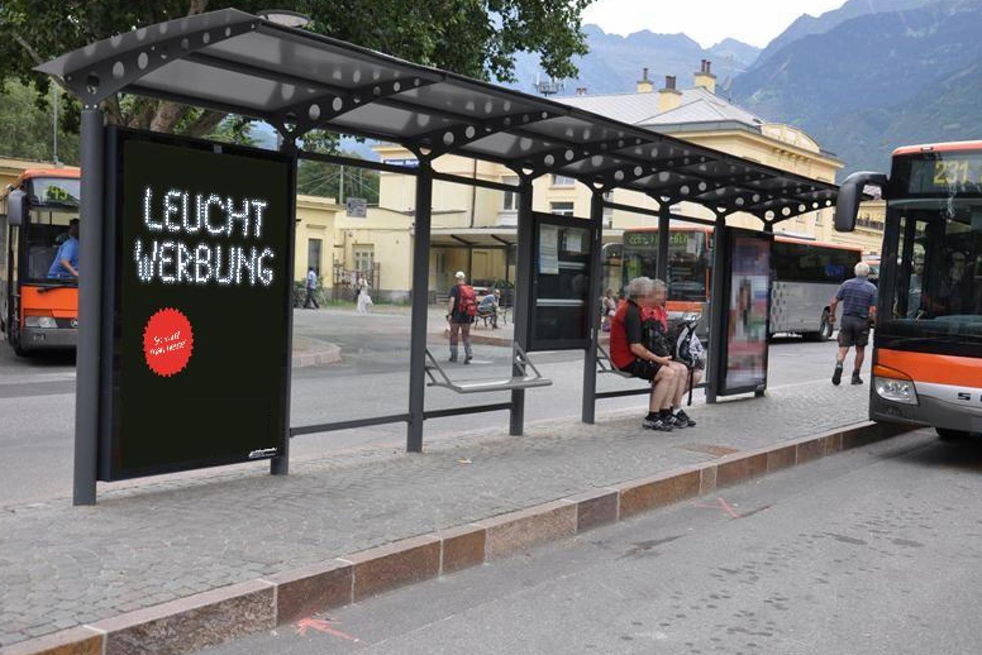 Impianto PENSILINA a Merano, in zona Würstel