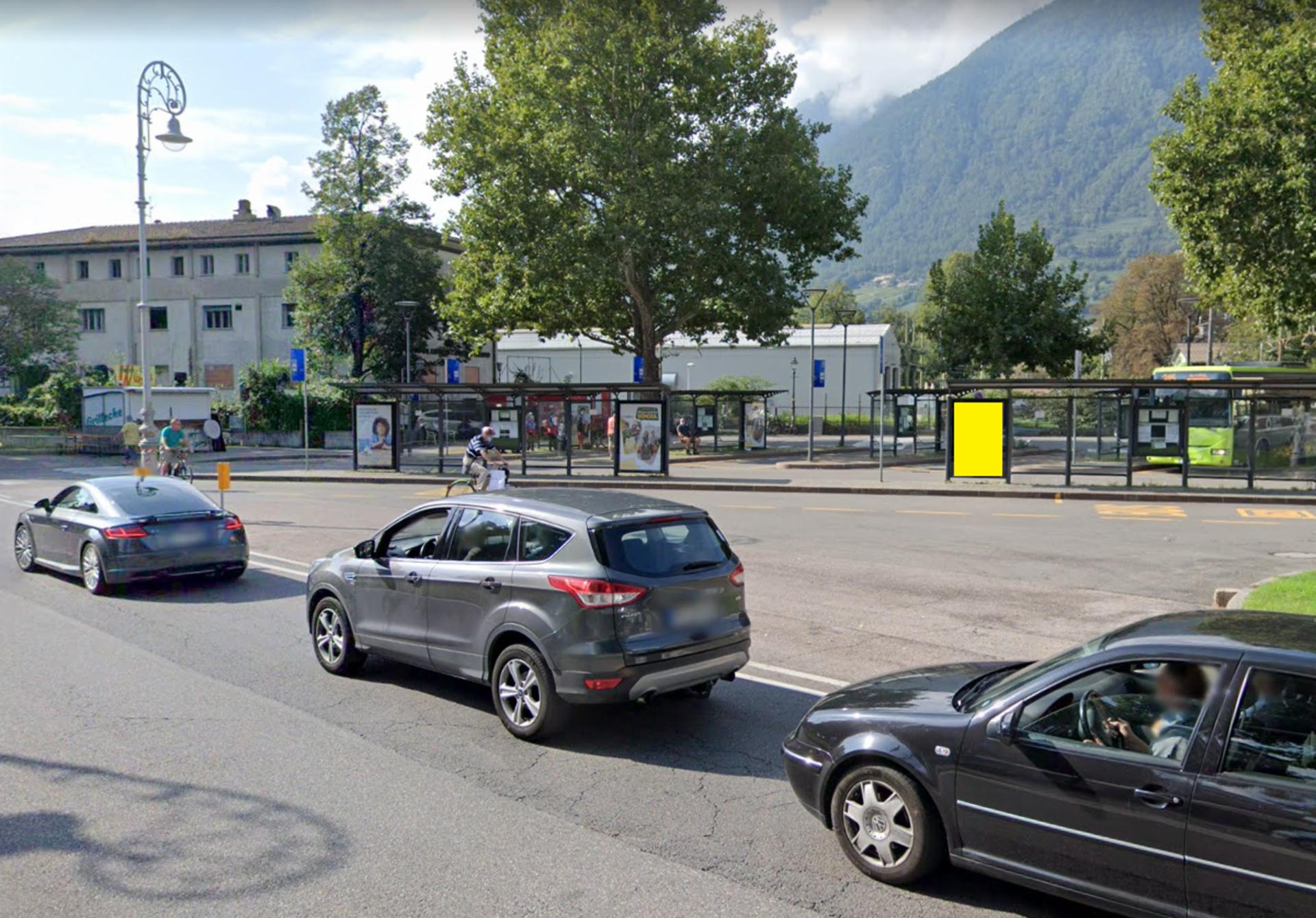 Impianto PENSILINA a Merano, in zona Würstel