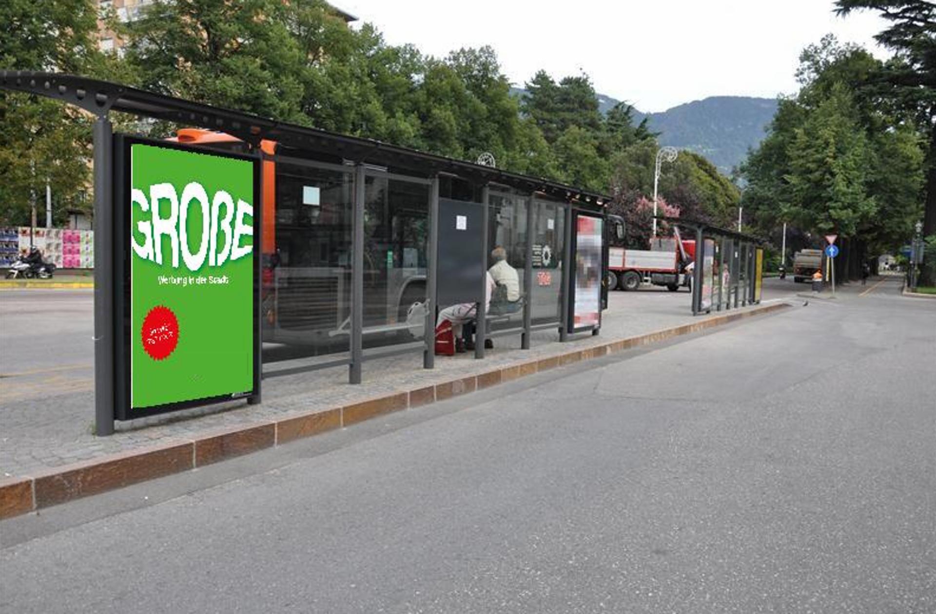Impianto PENSILINA a Merano, in zona Würstel