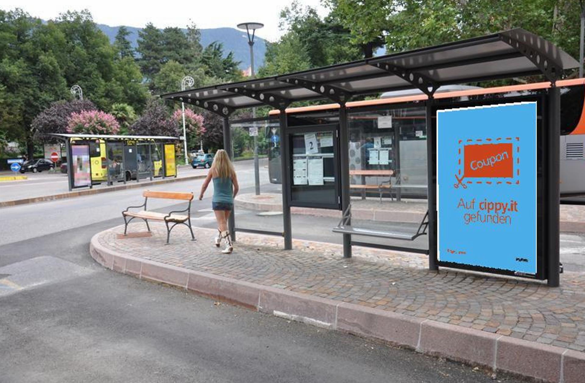 Impianto PENSILINA a Merano, in zona Würstel