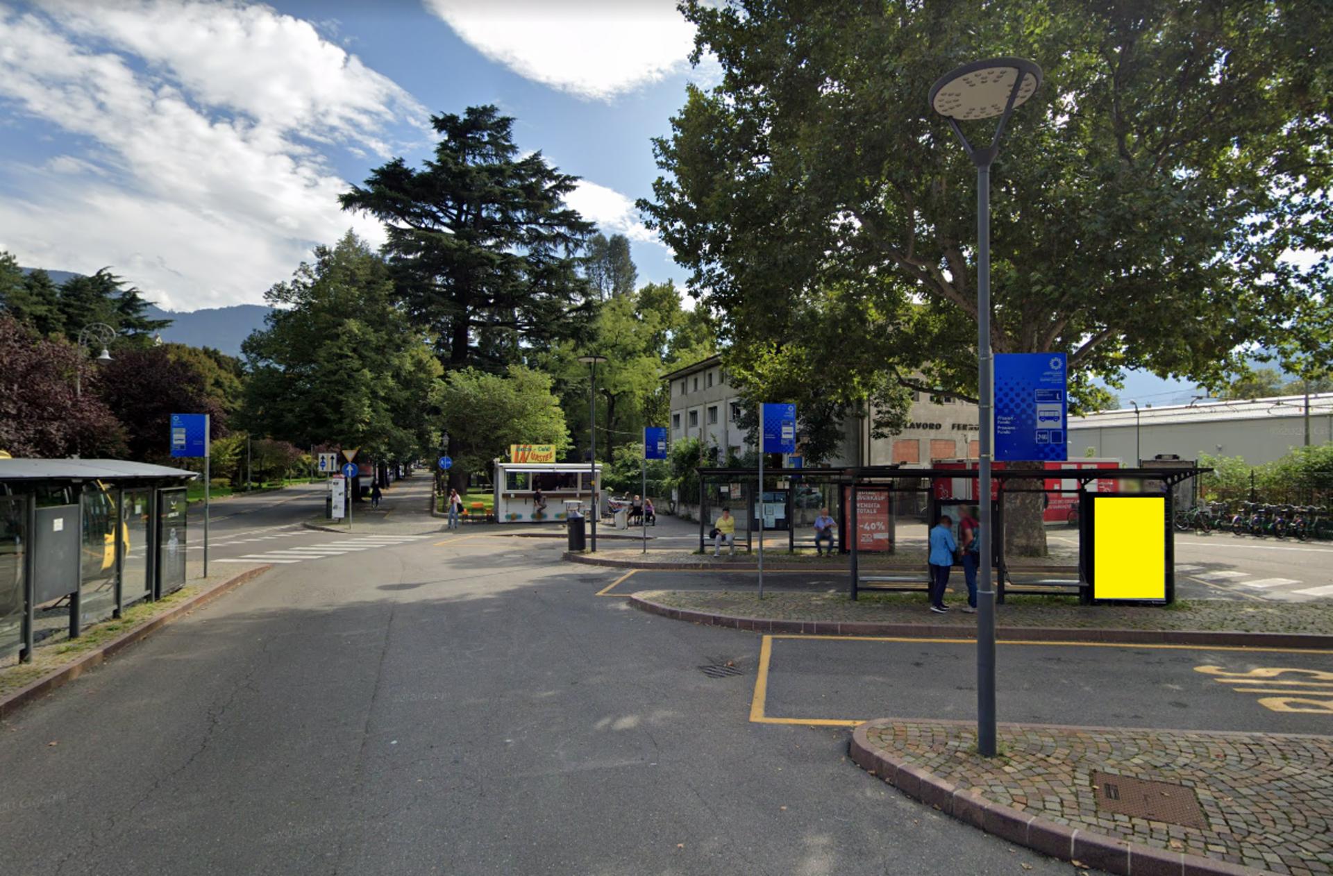 Impianto PENSILINA a Merano, in zona Würstel