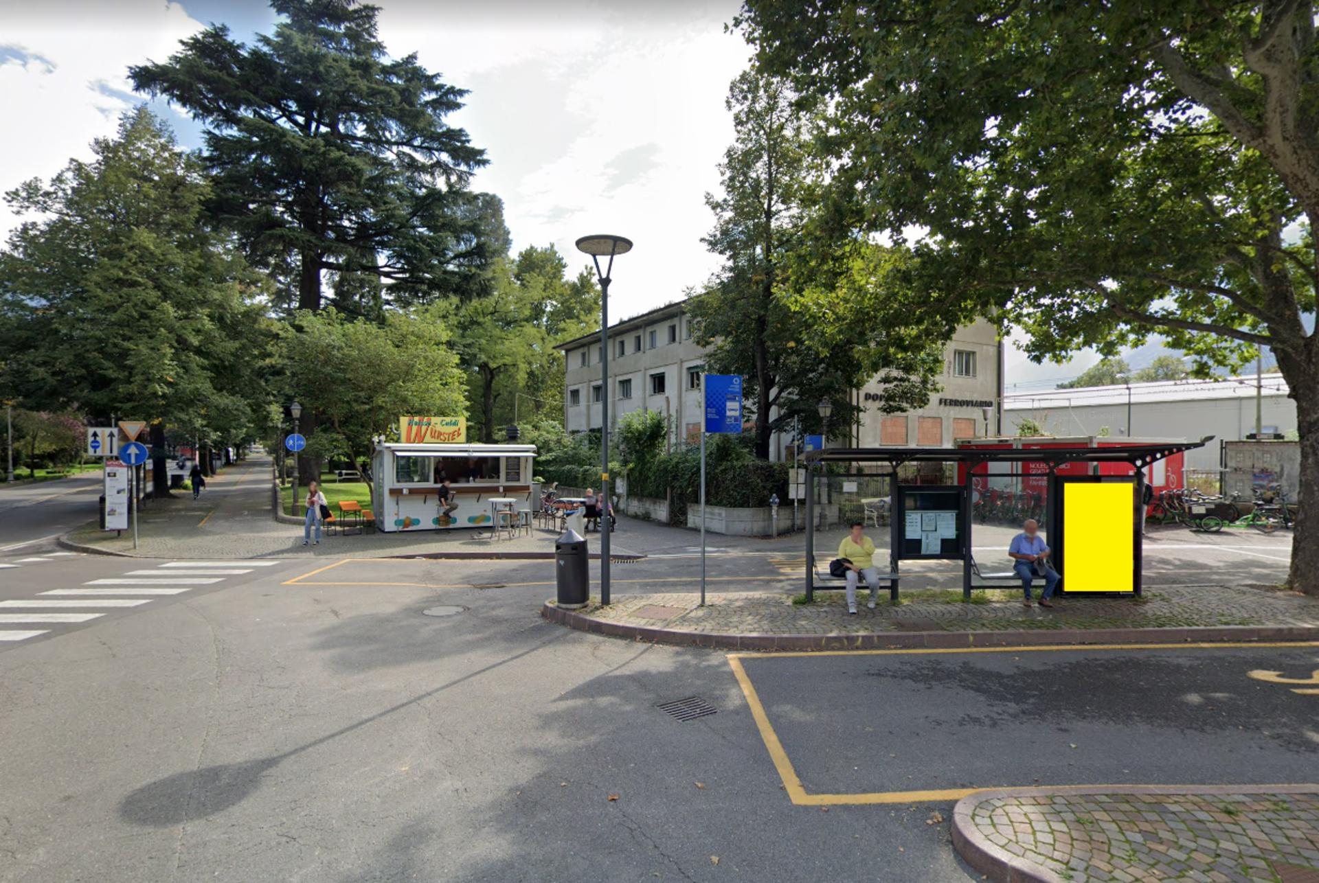 Impianto PENSILINA a Merano, in zona Würstel