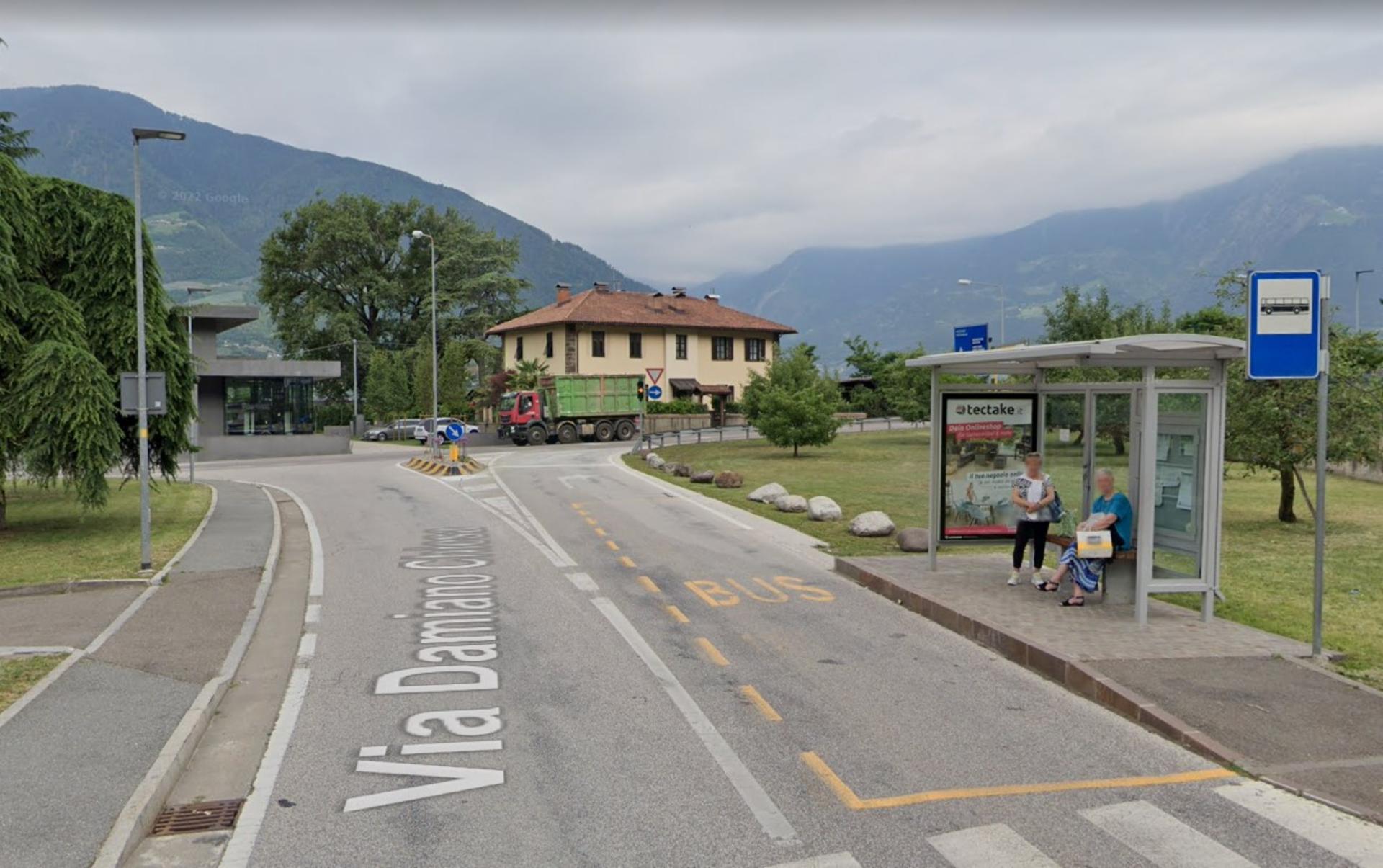 Impianto PENSILINA a Merano, in zona Bar Vittoria