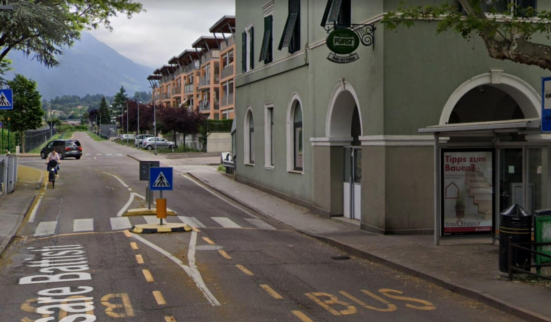 Impianto PENSILINA a Merano, in zona Bar Vittoria