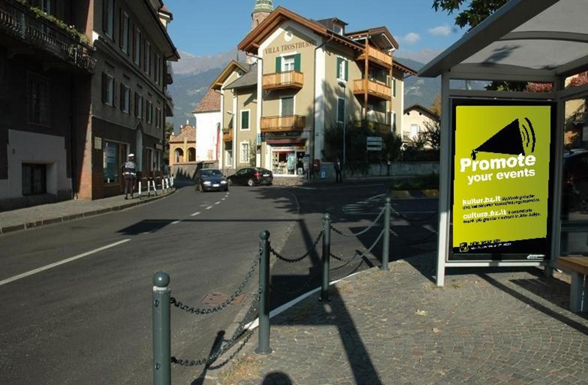 Impianto PENSILINA a Merano, in zona Ressmair