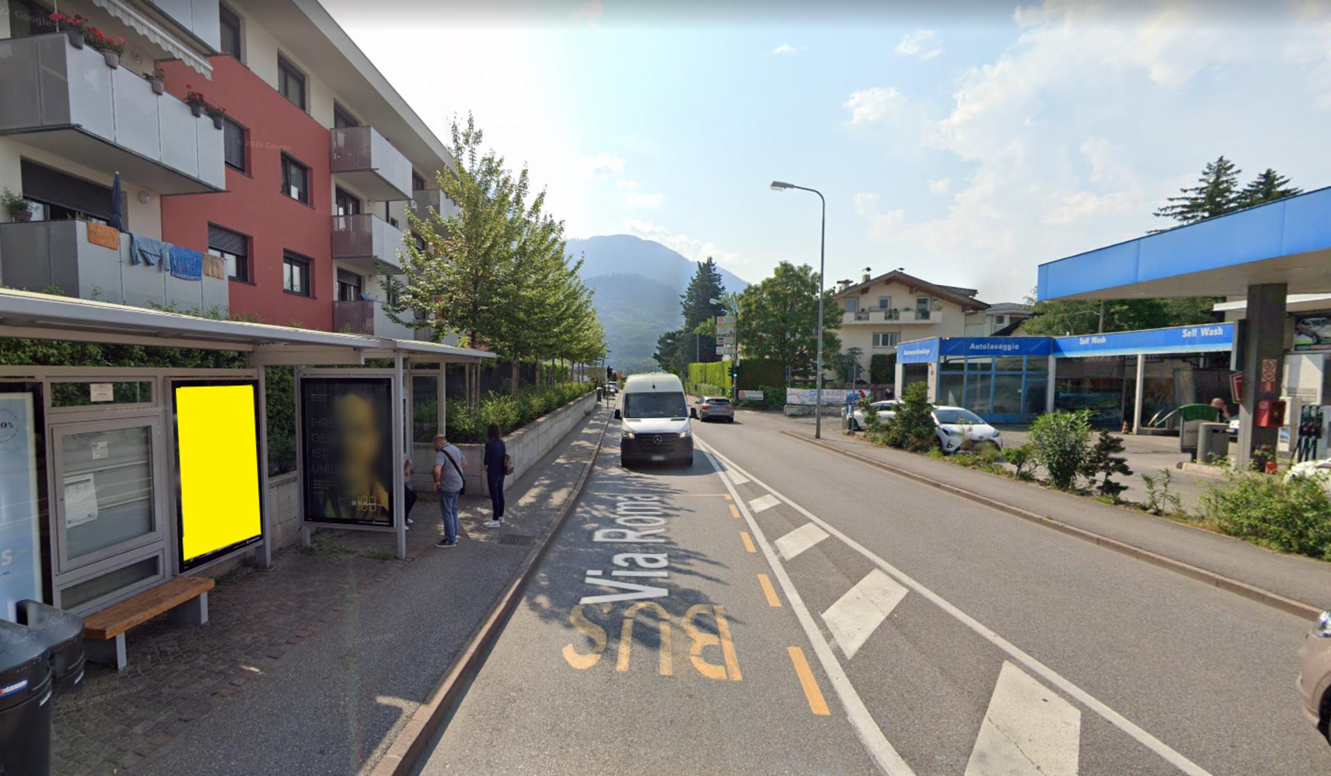 Impianto PENSILINA a Merano, in zona McDonald's