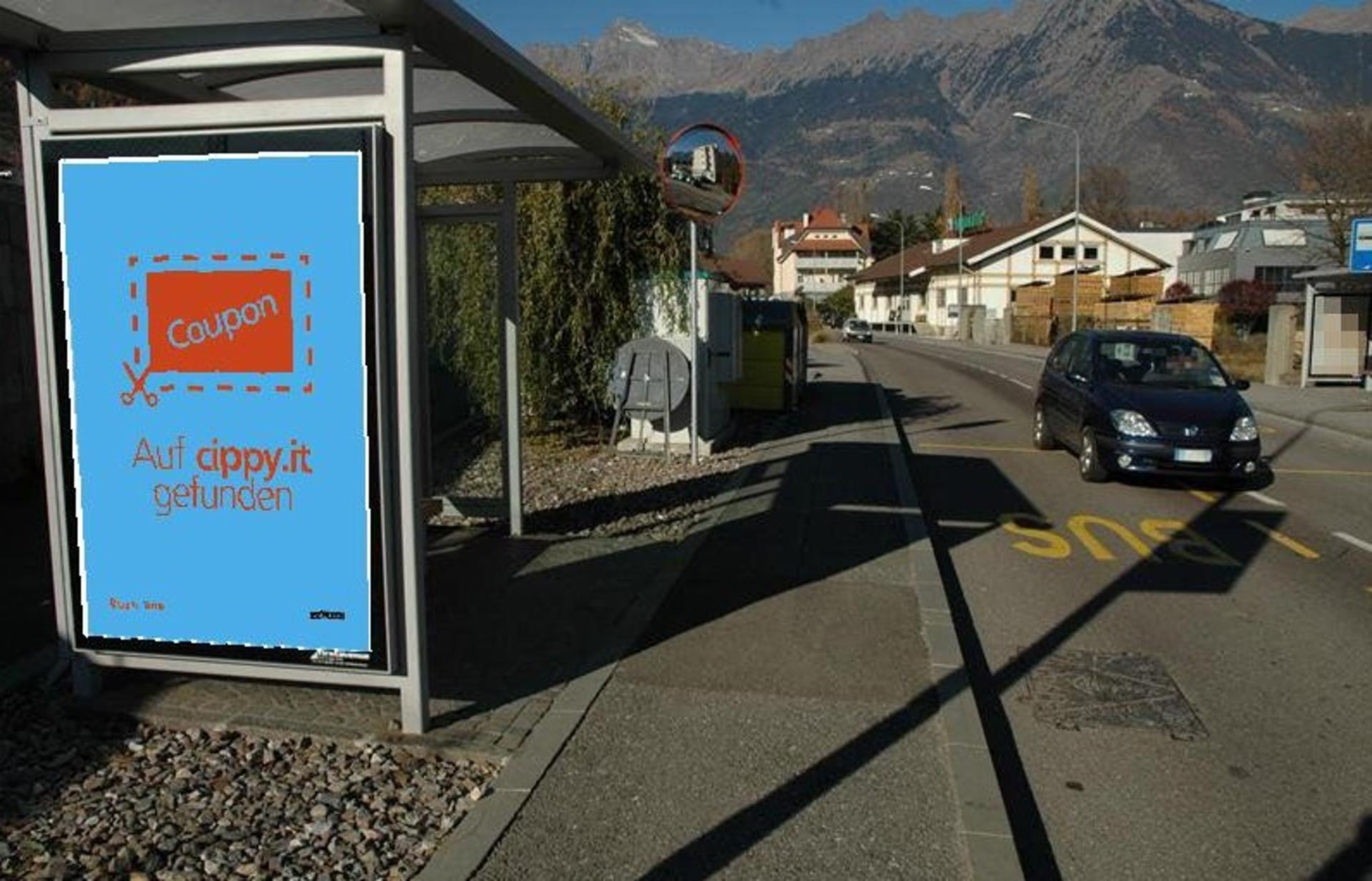 Impianto PENSILINA a Merano, in zona Grill- und Imbißstube Würstel