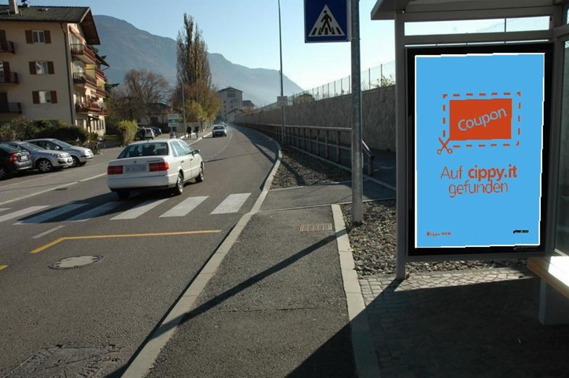 Impianto PENSILINA a Merano, in zona Grill- und Imbißstube Würstel