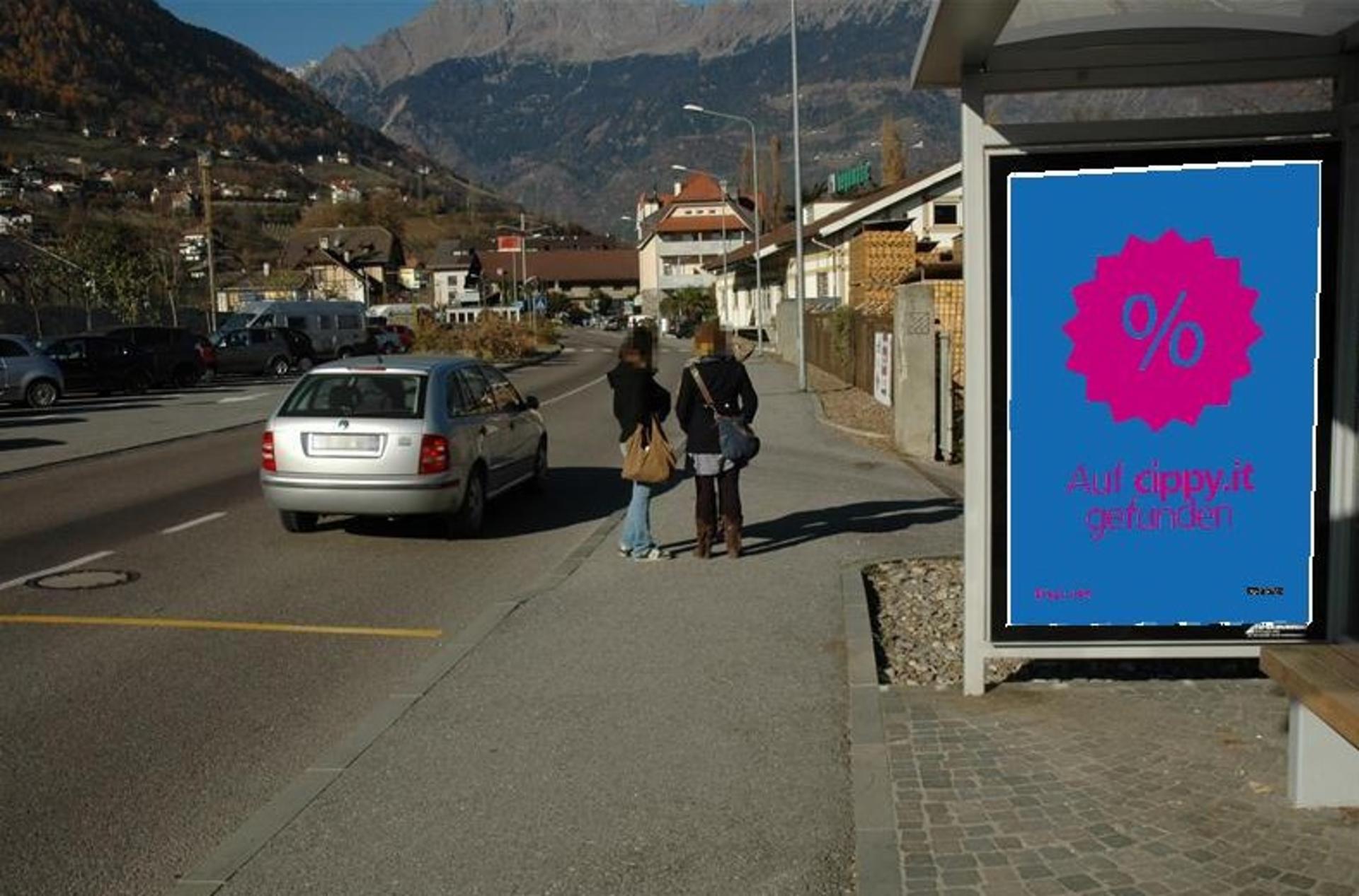 Impianto PENSILINA a Merano, in zona Grill- und Imbißstube Würstel