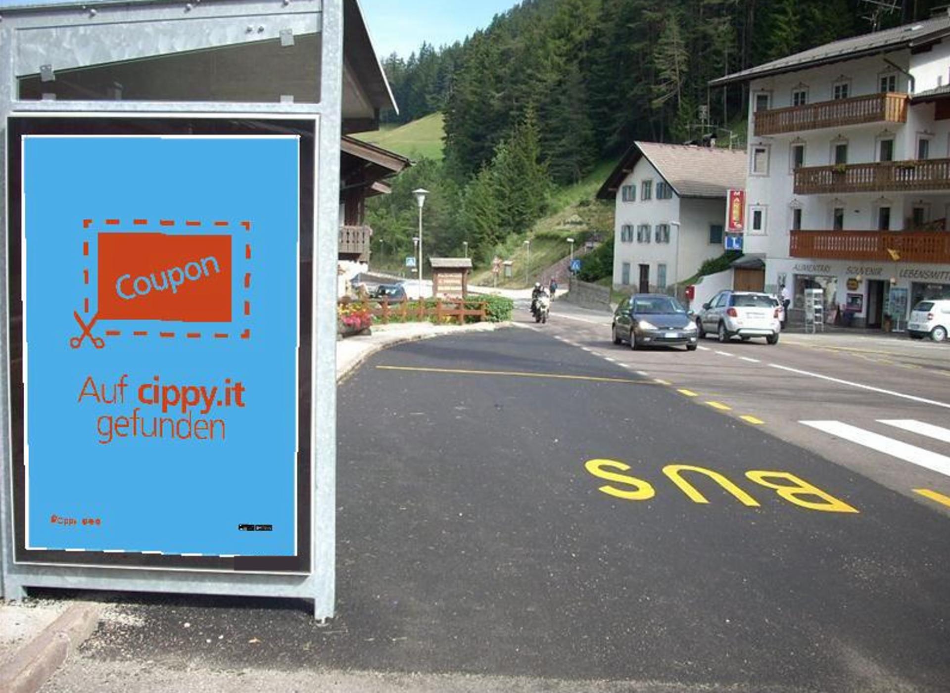 Impianto PENSILINA a Santa Cristina Valgardena, in zona Garni Montblanc