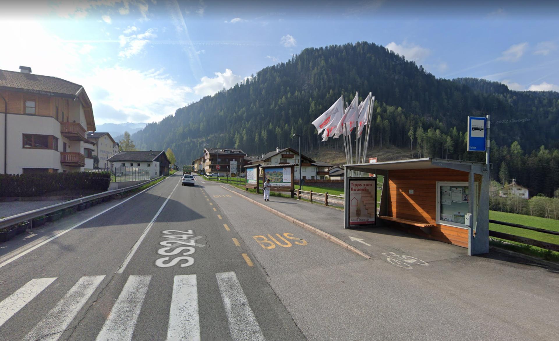 Impianto PENSILINA a Santa Cristina Valgardena, in zona Garni Montblanc