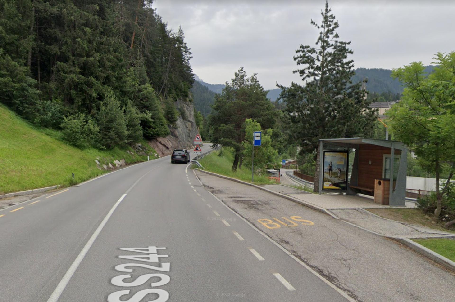 Impianto PENSILINA a San Martino in Badia, in zona Ostaria Posta