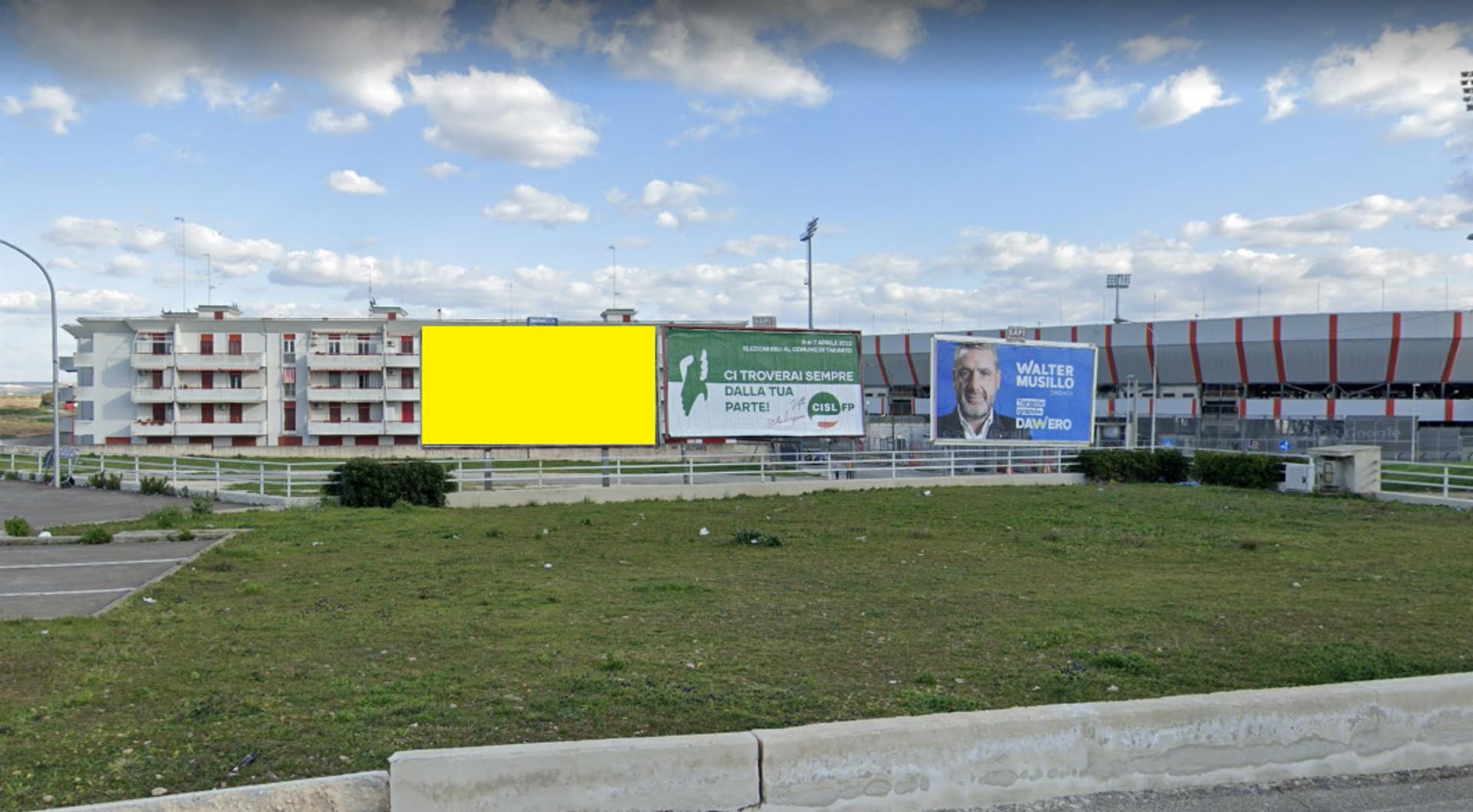 Impianto 6 X 3 a Taranto, in zona Burger King