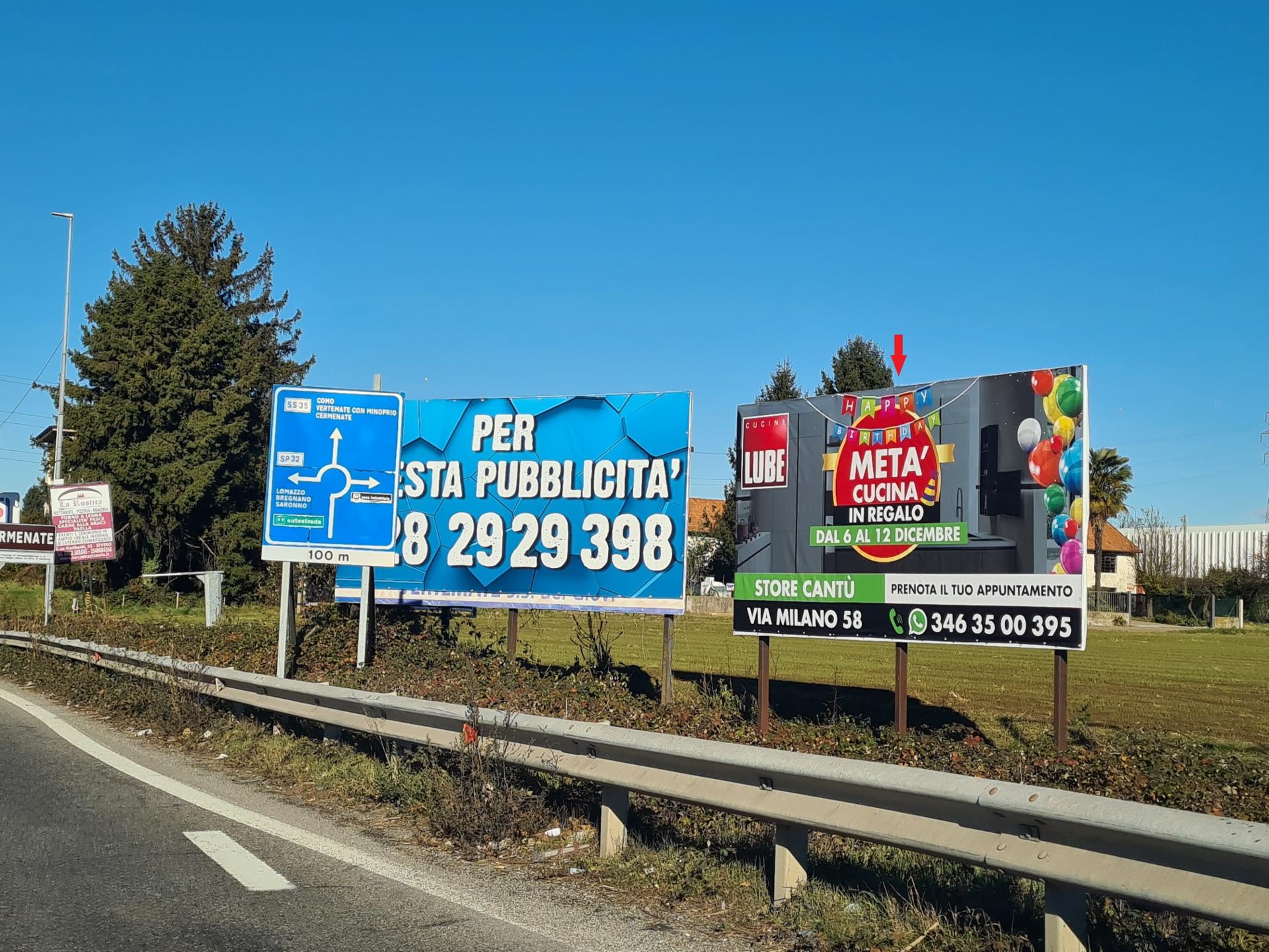 Impianto 6 X 3 a Cermenate, in zona EuroSpin