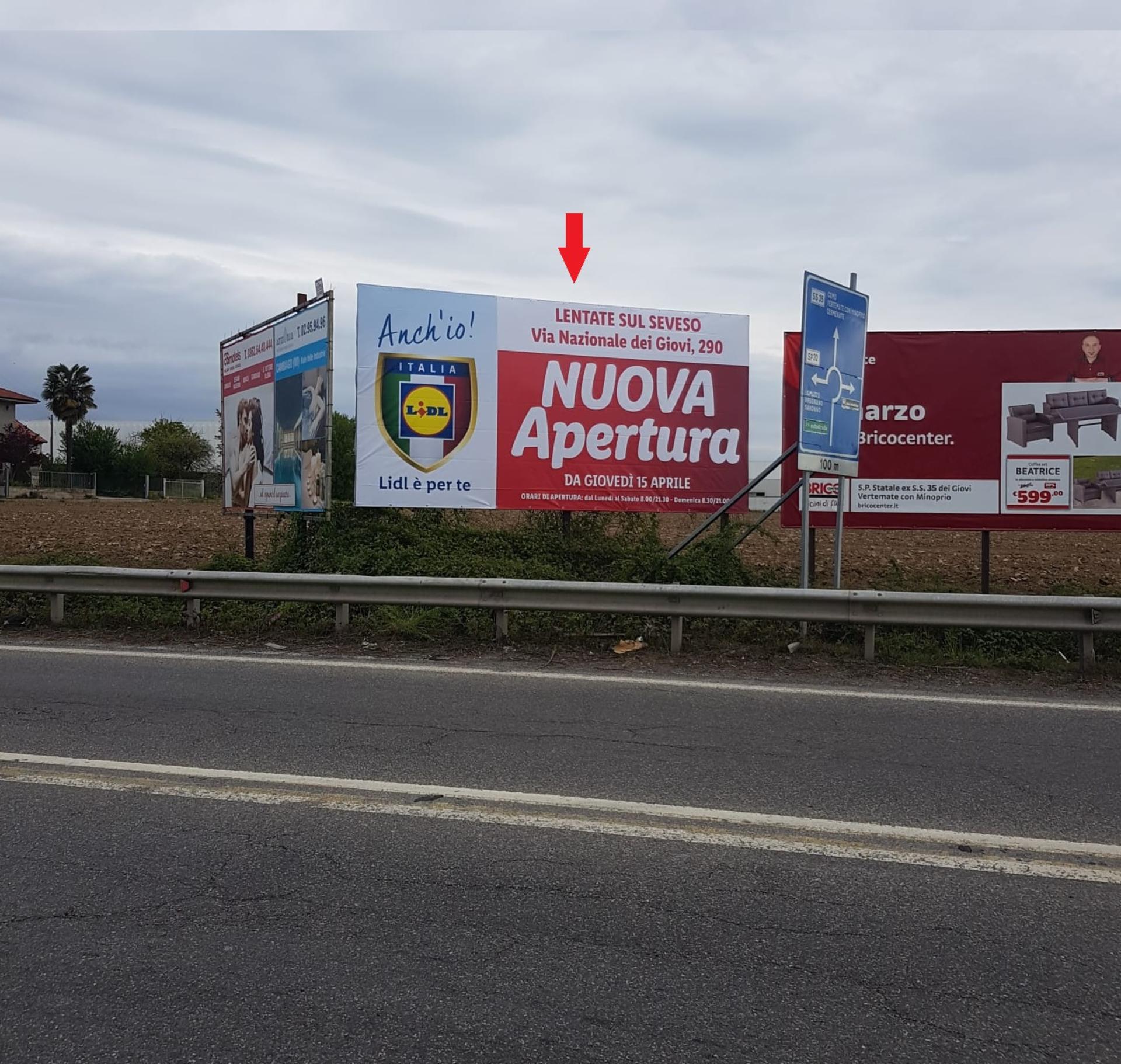 Impianto 6 X 3 a Cermenate, in zona EuroSpin