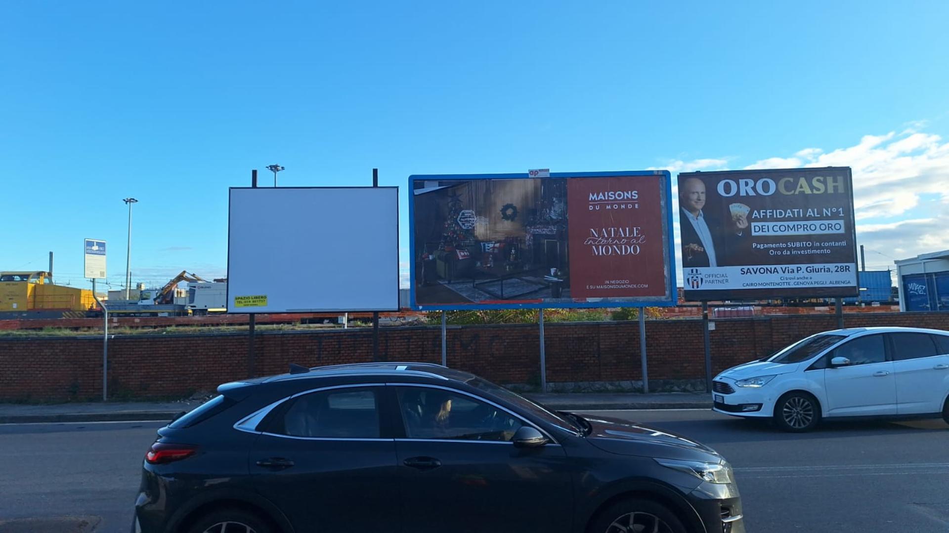 Impianto POSTER a Savona, in zona MIrella