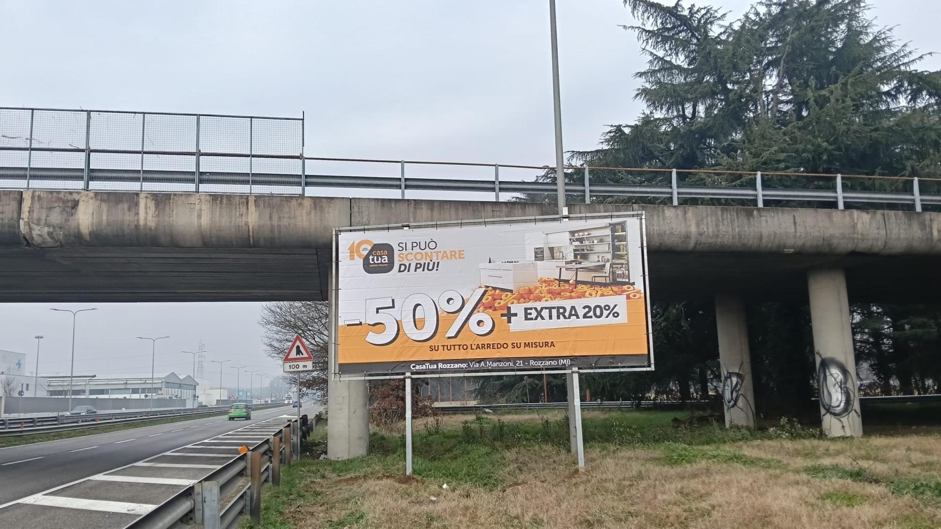 Impianto a S.p. 40 entrata per I Girasoli dir. Binasco  Lacchiarella