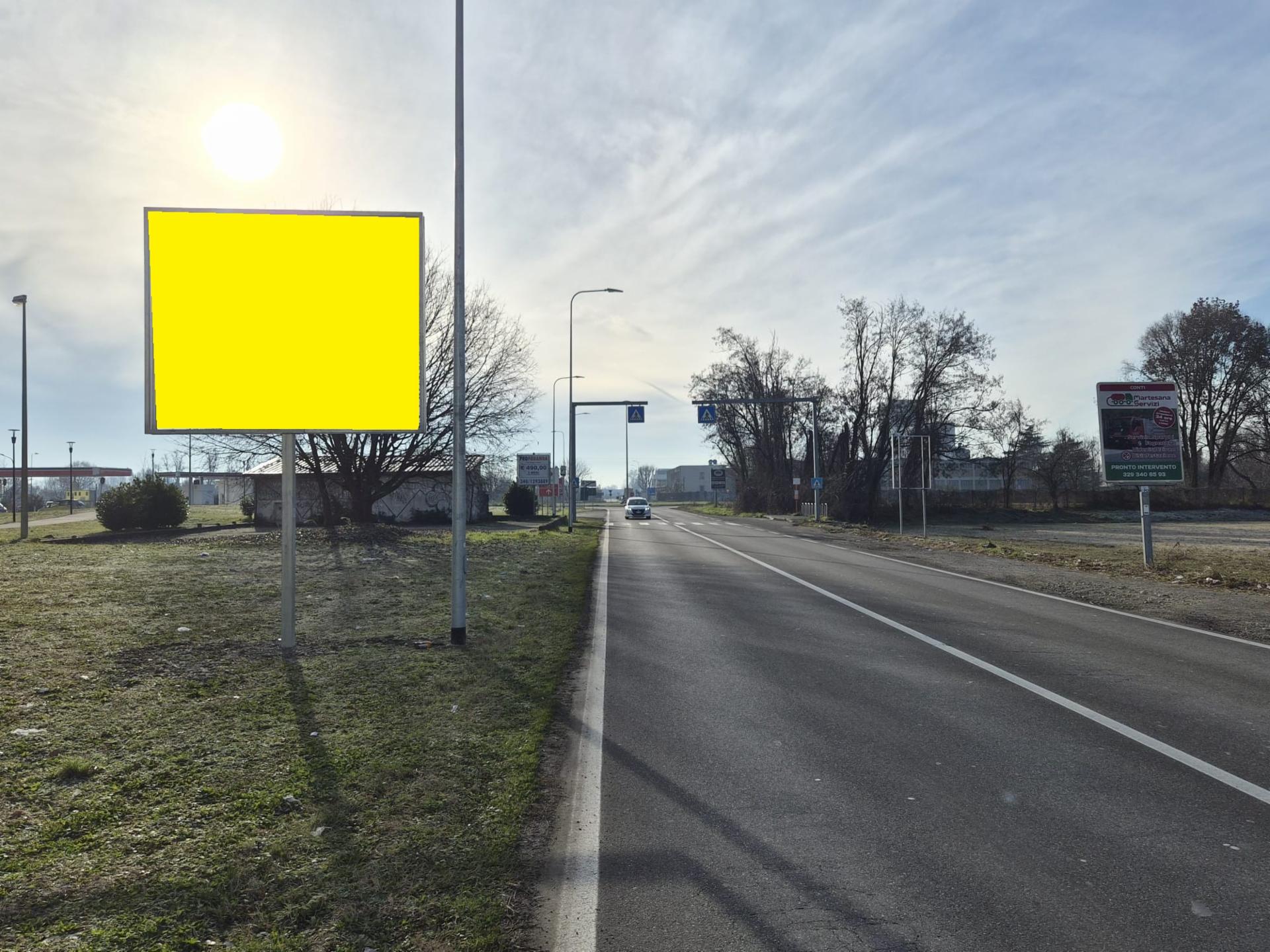 Impianto a Via Buozzi 135 mt prima di uscita posteriore supermercato Conad dir. Segrate  Vimodrone
