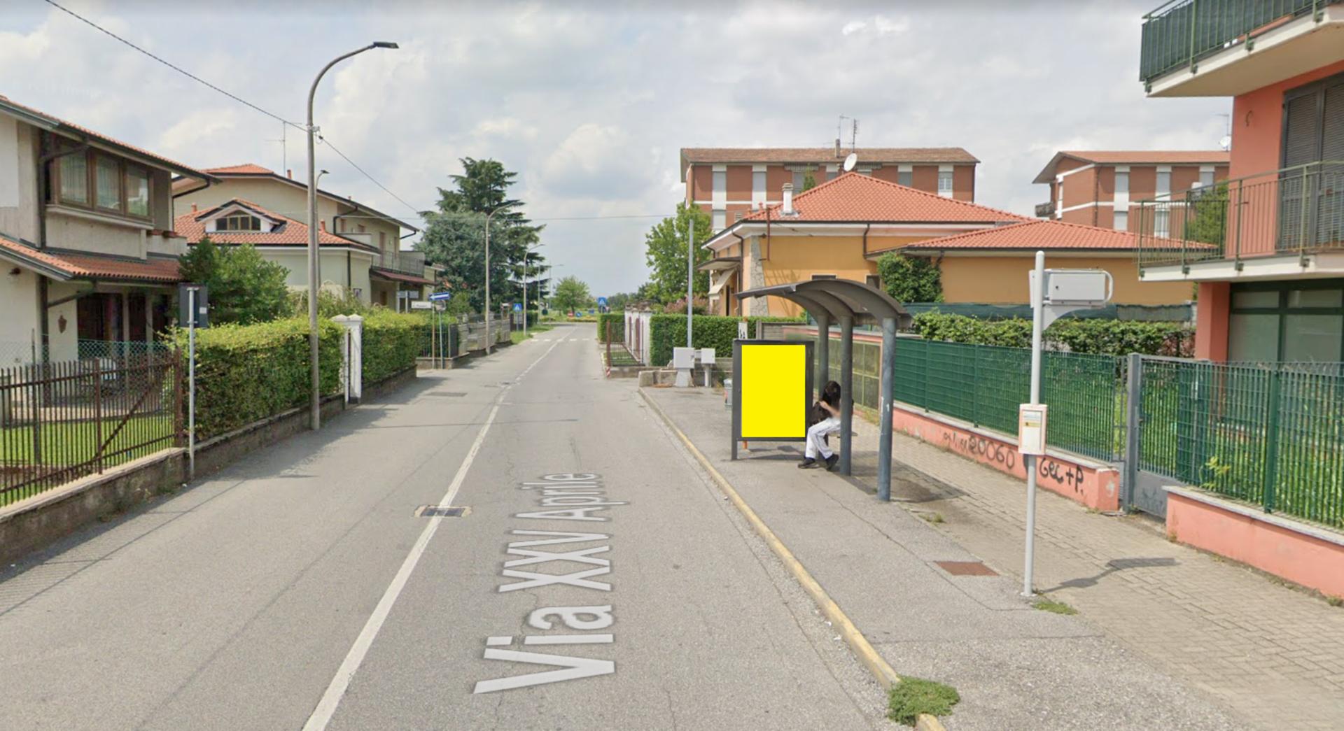 Impianto a VIA XXV Aprile fronte civico 13  Pozzo d'Adda