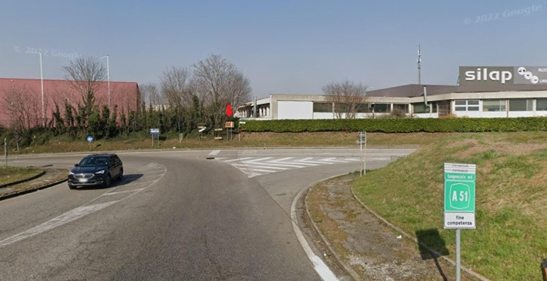 Impianto FRECCE / PREINSEGNE a Vimercate, in zona Outlet Marzotto