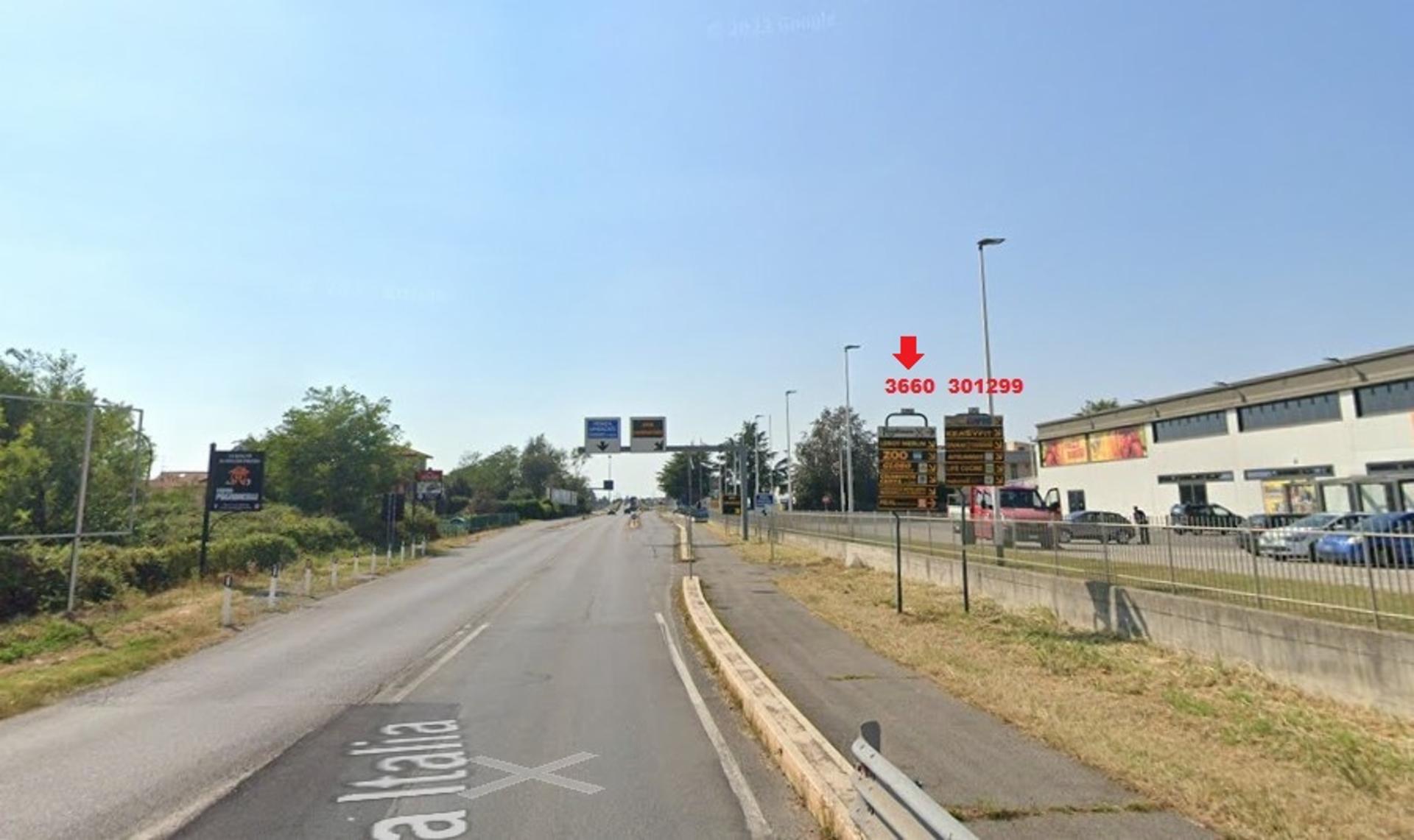 Impianto FRECCE / PREINSEGNE a Busnago, in zona Aldi