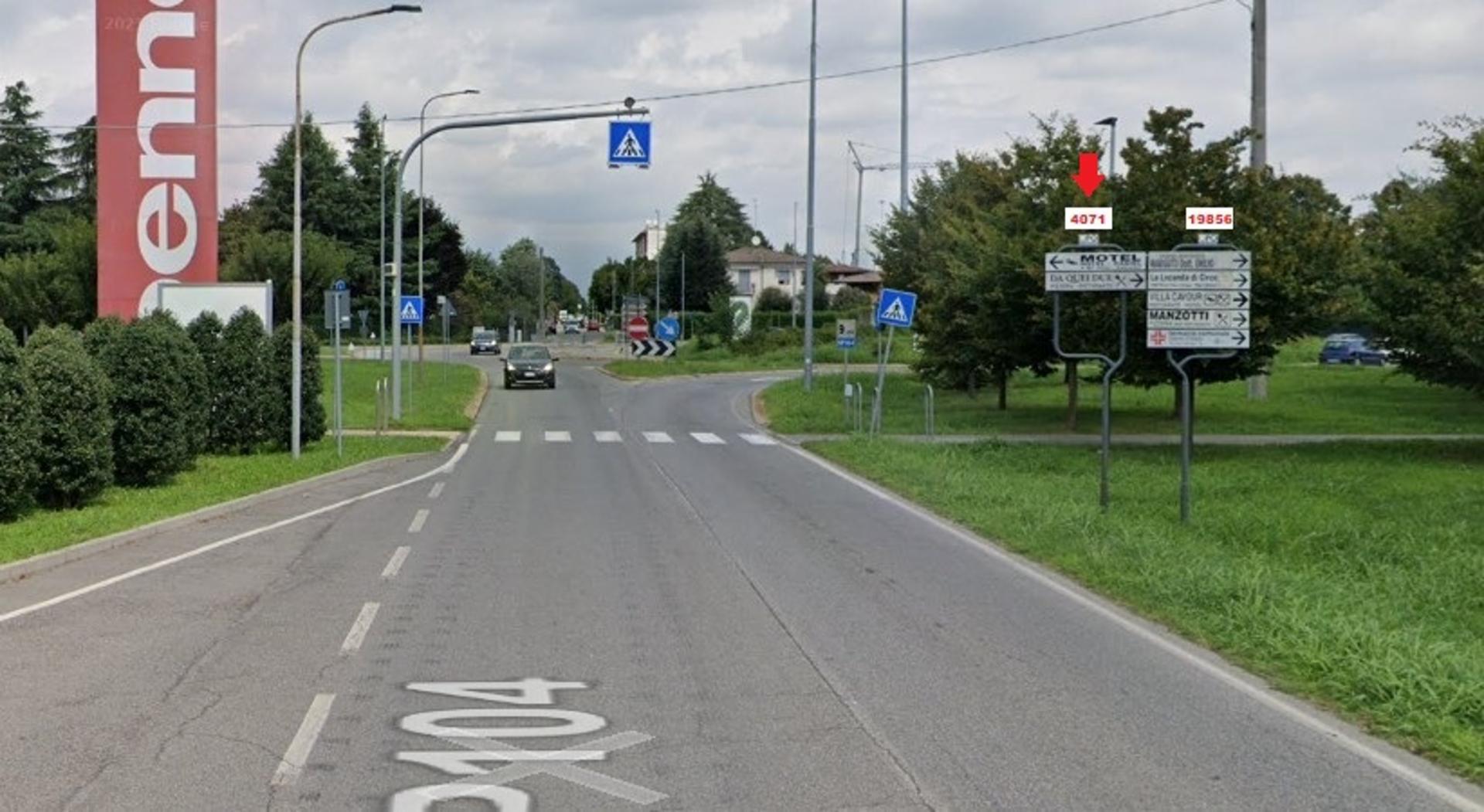 Impianto a S.P. 104 Km. 9+190/dx  Vaprio d'Adda