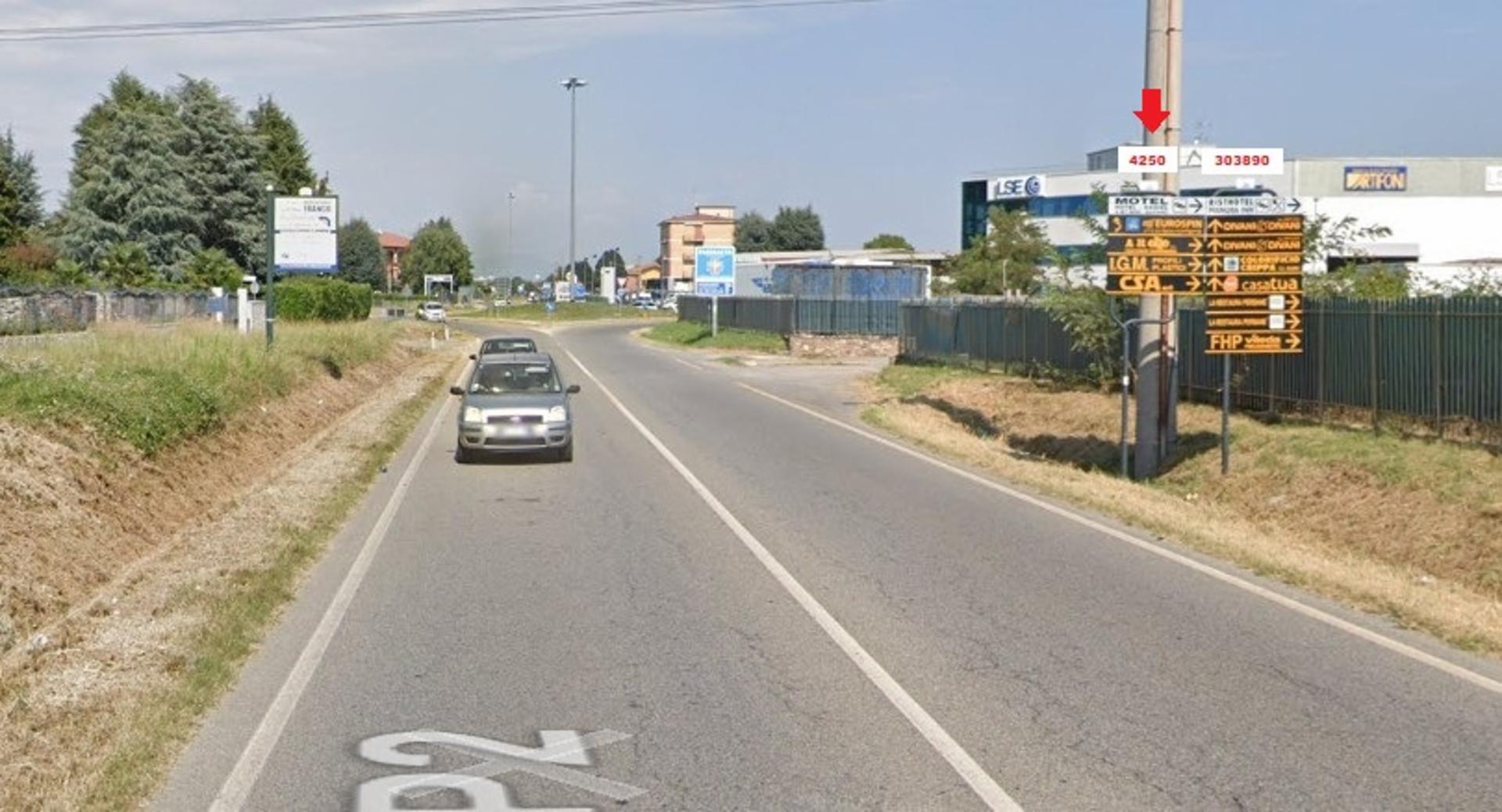 Impianto a S.P 2 Km 12+470/dx (angolo Viale Lombardia)  Busnago