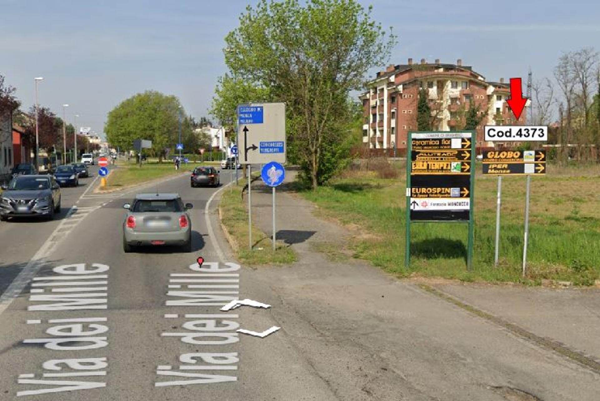 Impianto FRECCE / PREINSEGNE a Brugherio, in zona Millennium Bar