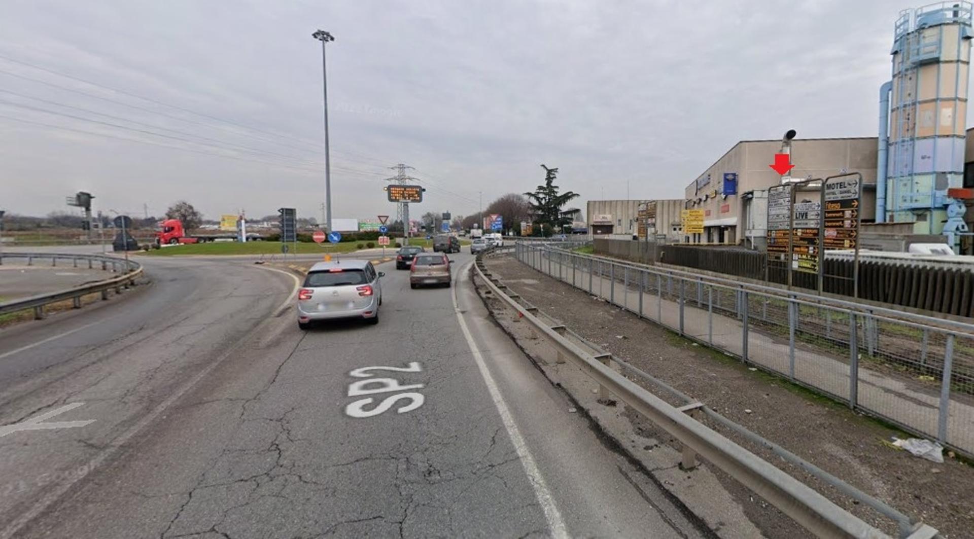 Impianto a S.P. 2 Uscita Autostrada A4 (dir. Grezzago)  Trezzo sull'Adda