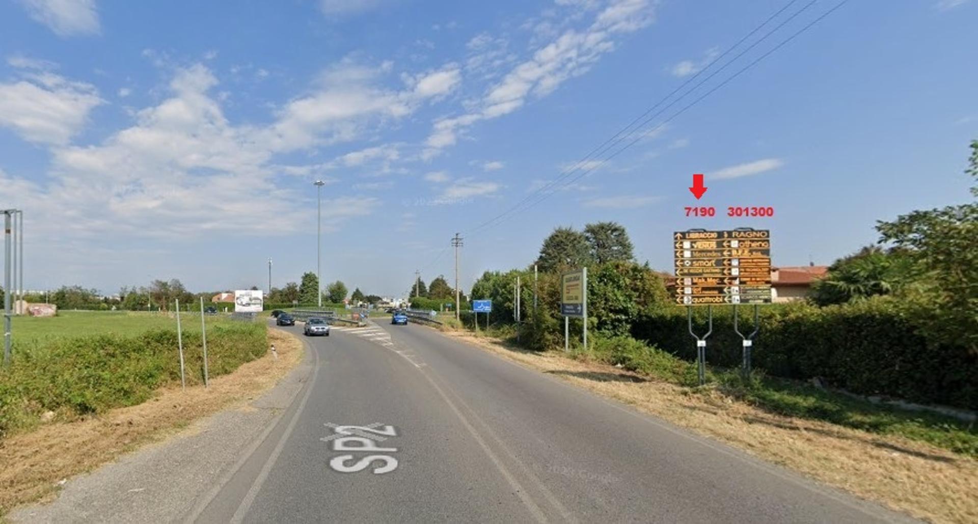 Impianto a S.P. 2 Km. 13+545/dx  Busnago