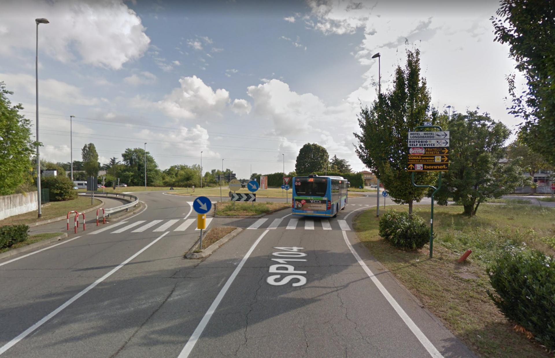 Impianto a S.P. 104 Km.  12+060/sx  Trezzo sull'Adda