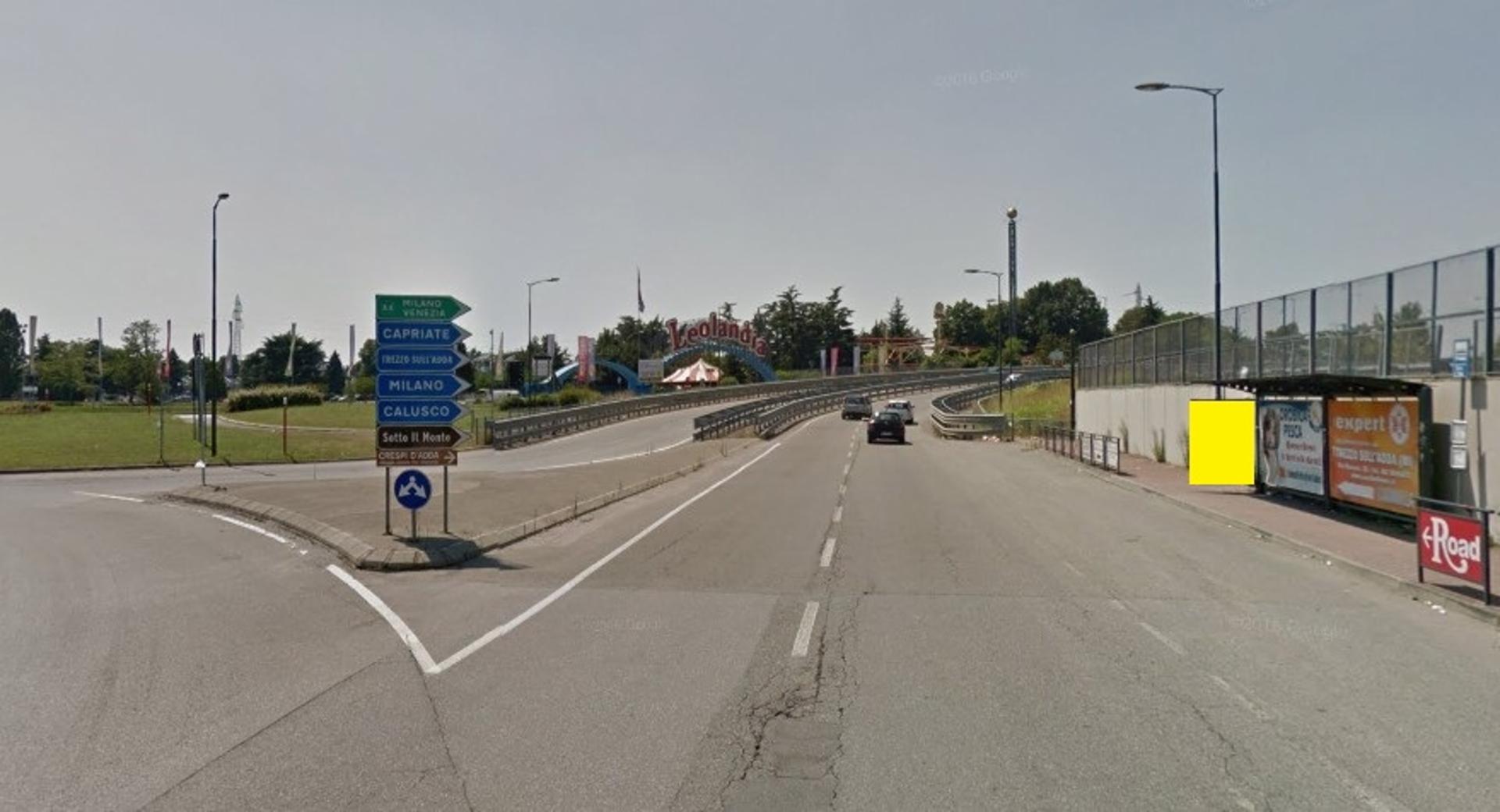 Impianto PENSILINA a Capriate San Gervasio, in zona McDonald's