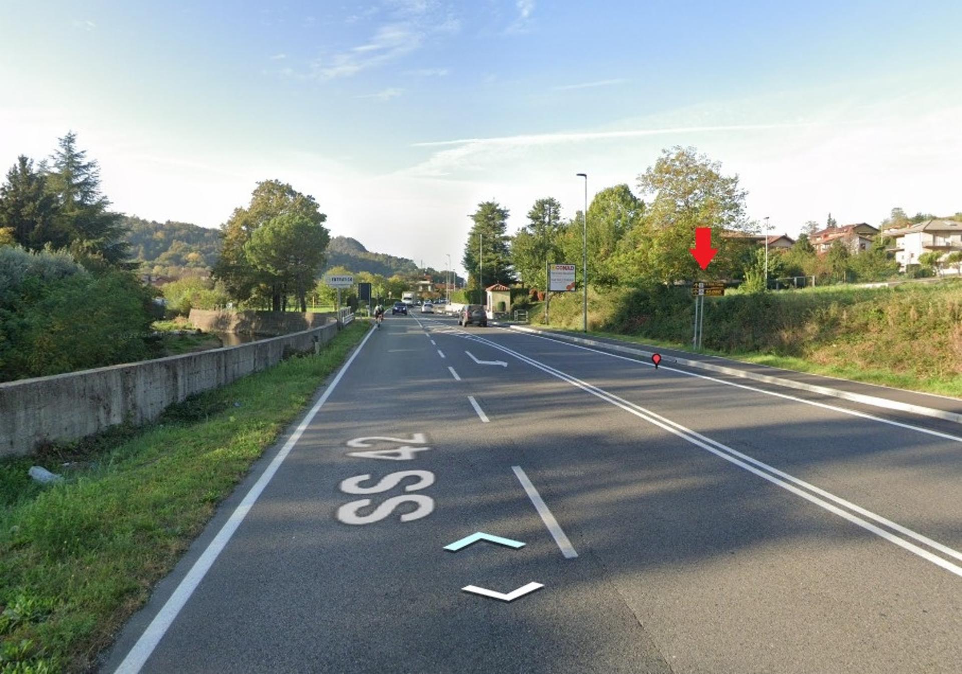 Impianto a S.S. 42 Km. 38+510/sx  Luzzana