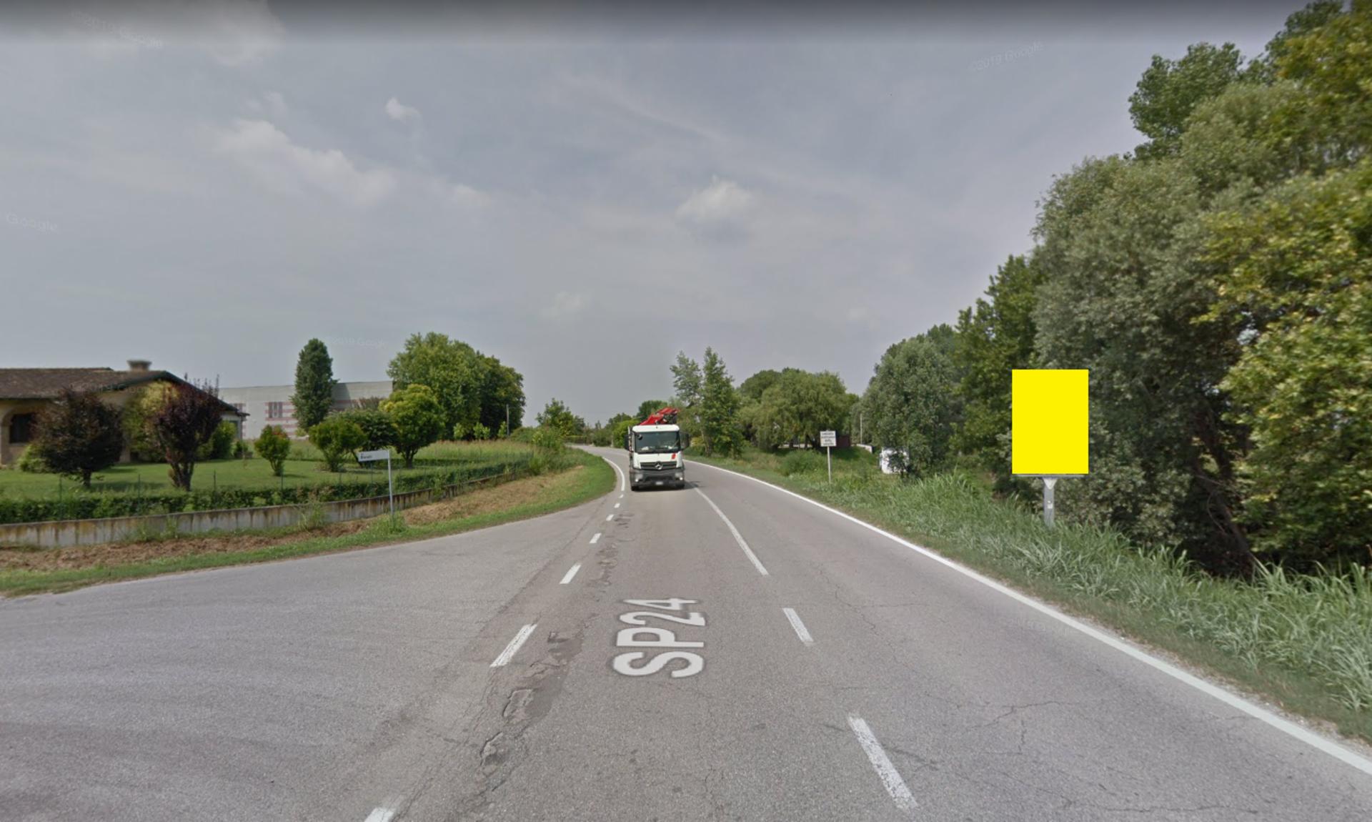 Impianto CARTELLONISTICA a Fiesse, in zona Cadimarco - chiesa