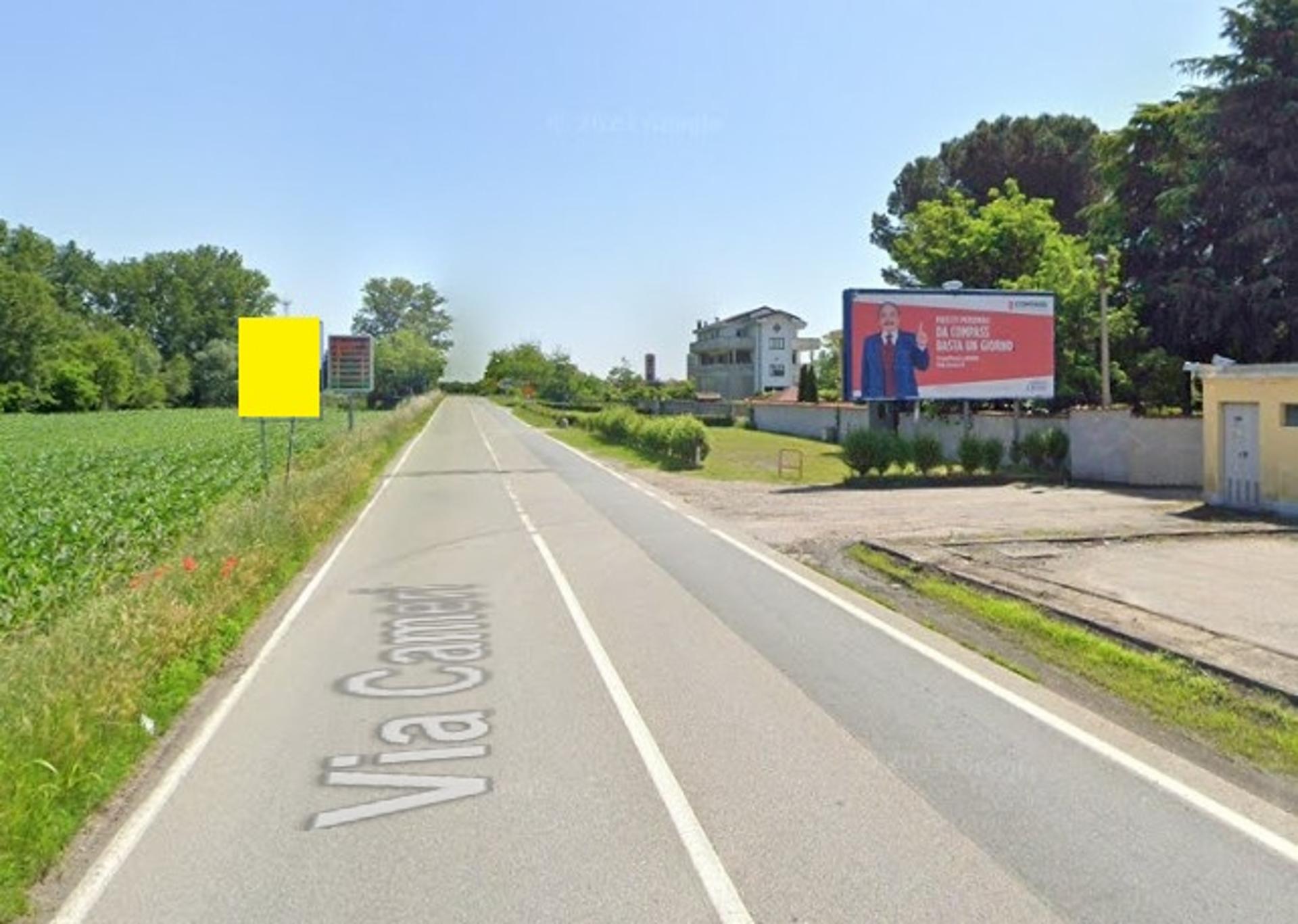 Impianto CARTELLONISTICA a Novara, in zona Chiesa parrocchiale di San Maiolo