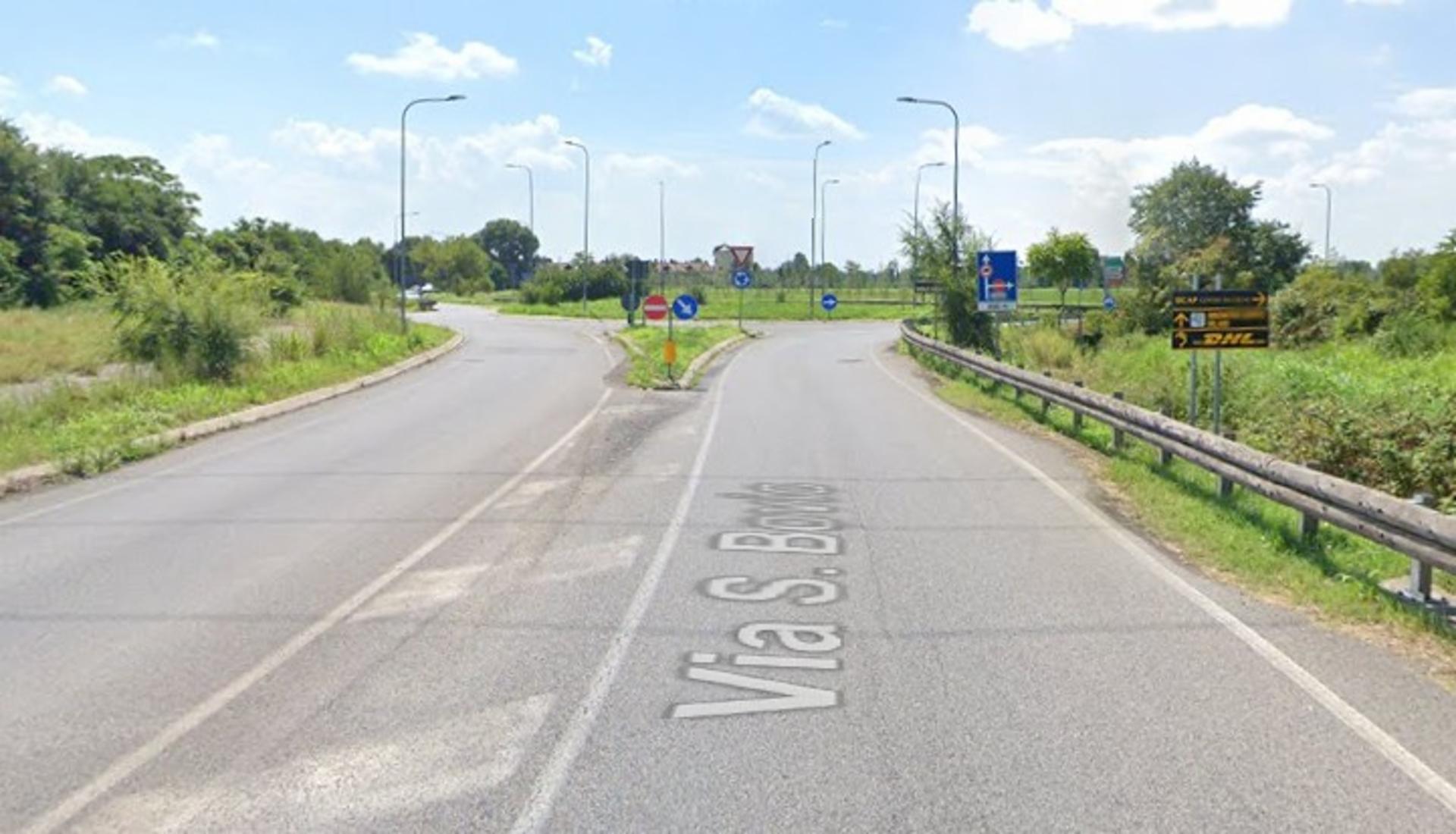 Impianto a S.P. 160 rotstoria con Via Mondadori  Segrate